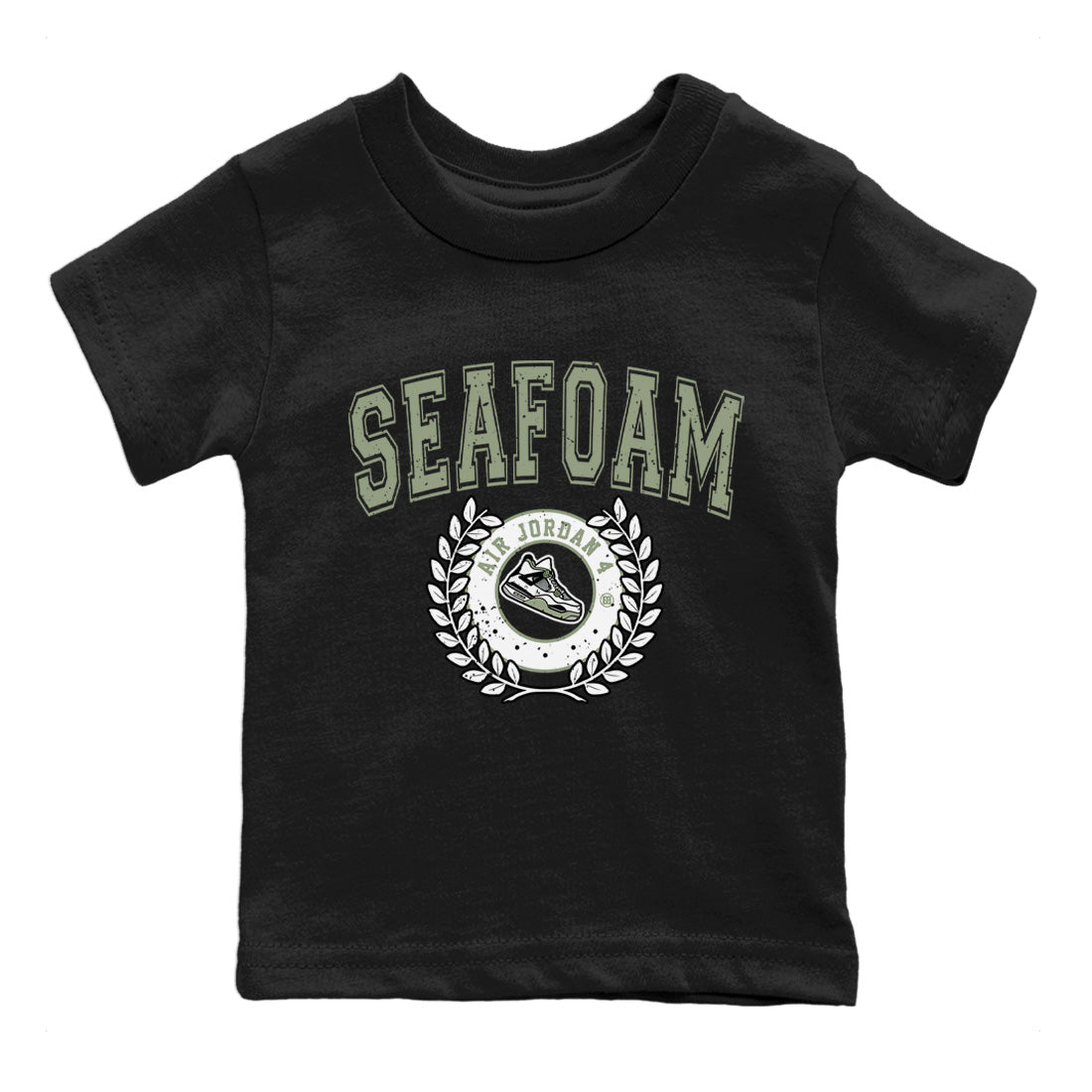 Jordan 4 Seafoam Sneaker Match Tees Sneaker Letter Sneaker Tees Jordan 4 Seafoam Sneaker Release Tees Kids Shirts