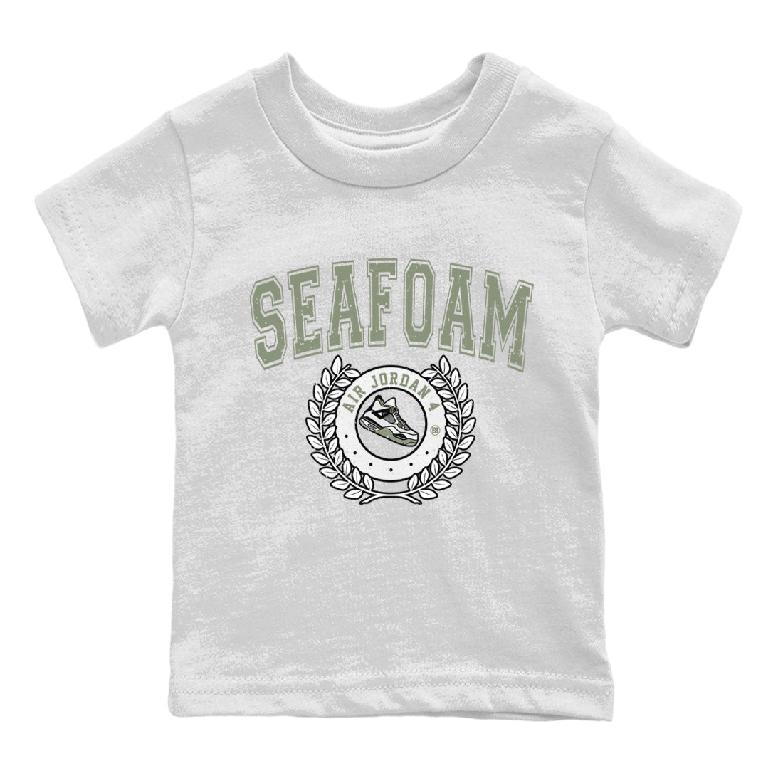 Jordan 4 Seafoam Sneaker Match Tees Sneaker Letter Sneaker Tees Jordan 4 Seafoam Sneaker Release Tees Kids Shirts