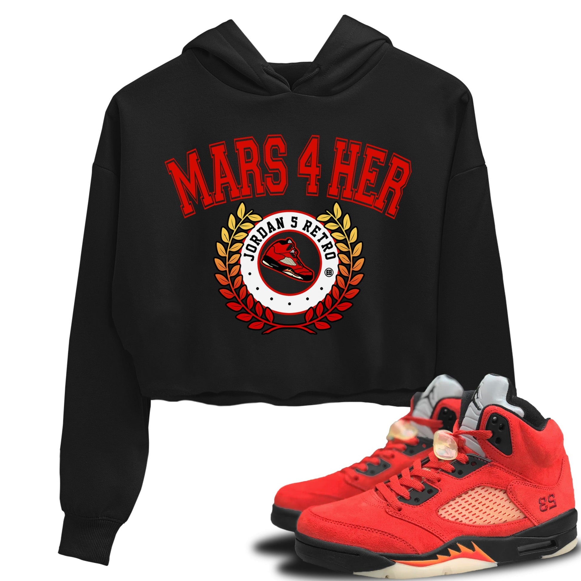 Jordan 5 Mars For Her Sneaker Match Tees Sneaker Letter Sneaker Tees Jordan 5 Mars For Her Sneaker Release Tees Women's Shirts