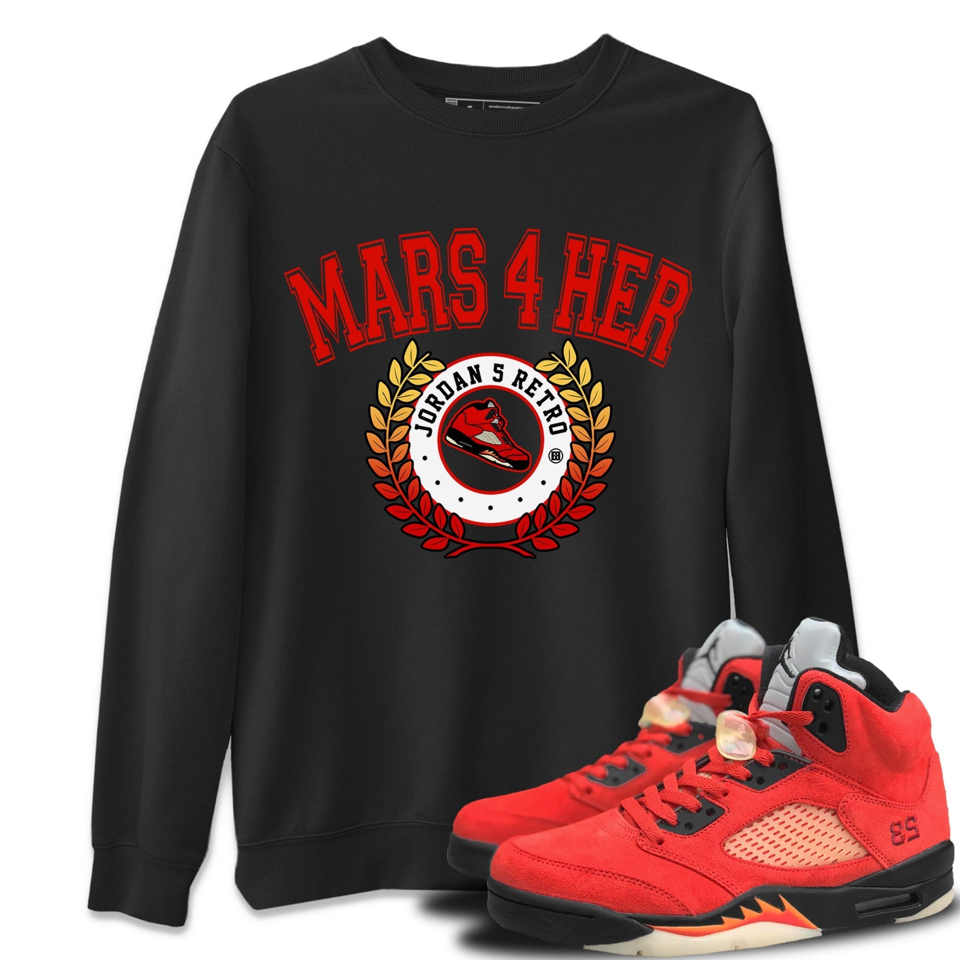 Jordan 5 Mars For Her Sneaker Match Tees Sneaker Letter Sneaker Tees Jordan 5 Mars For Her Sneaker Release Tees Unisex Shirts