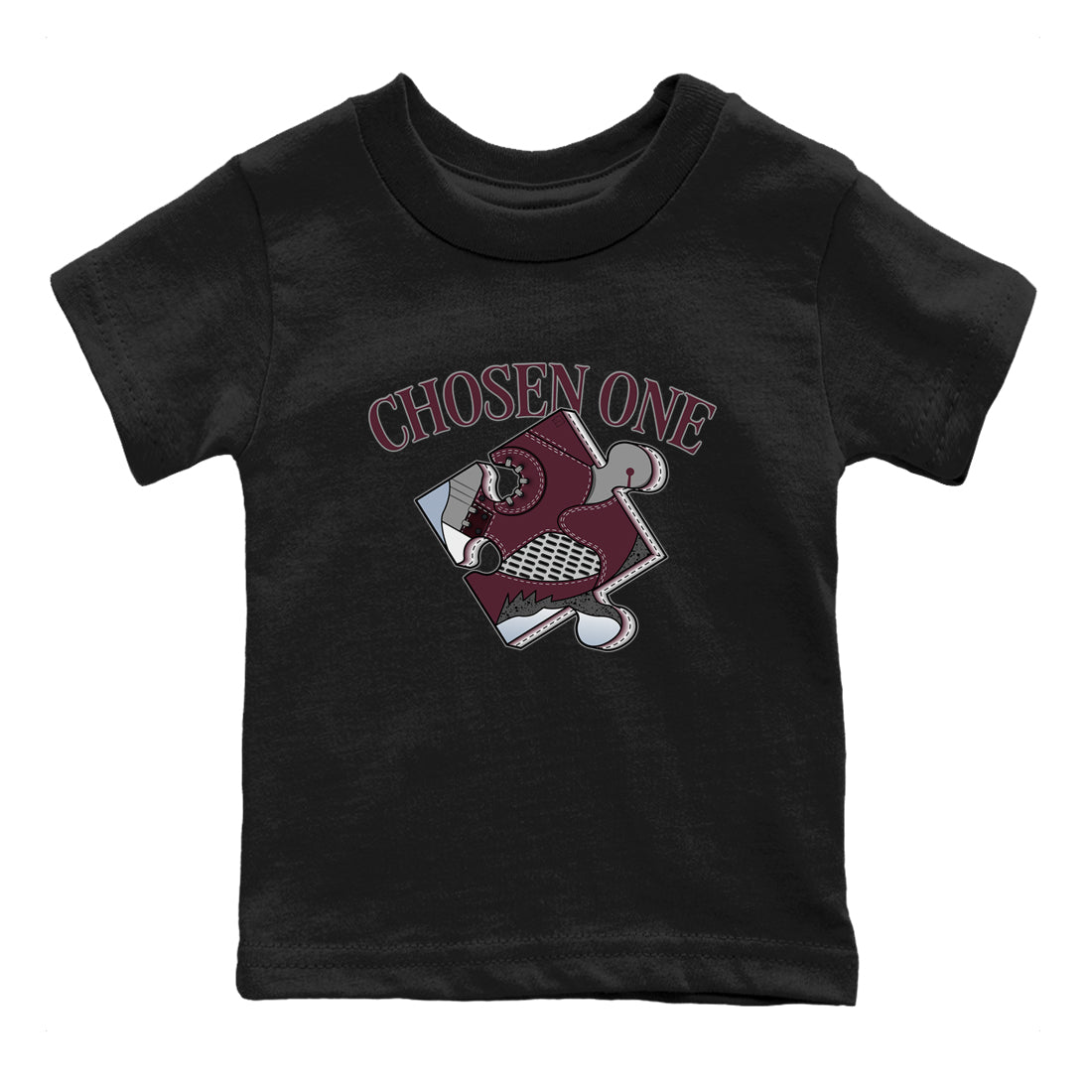Jordan 5 Burgundy shirt to match jordans Sneaker Puzzle sneaker tees Crew Neck AJ5 Burgundy SNRT Sneaker Release Tees Baby Toddler Black 2 T-Shirt