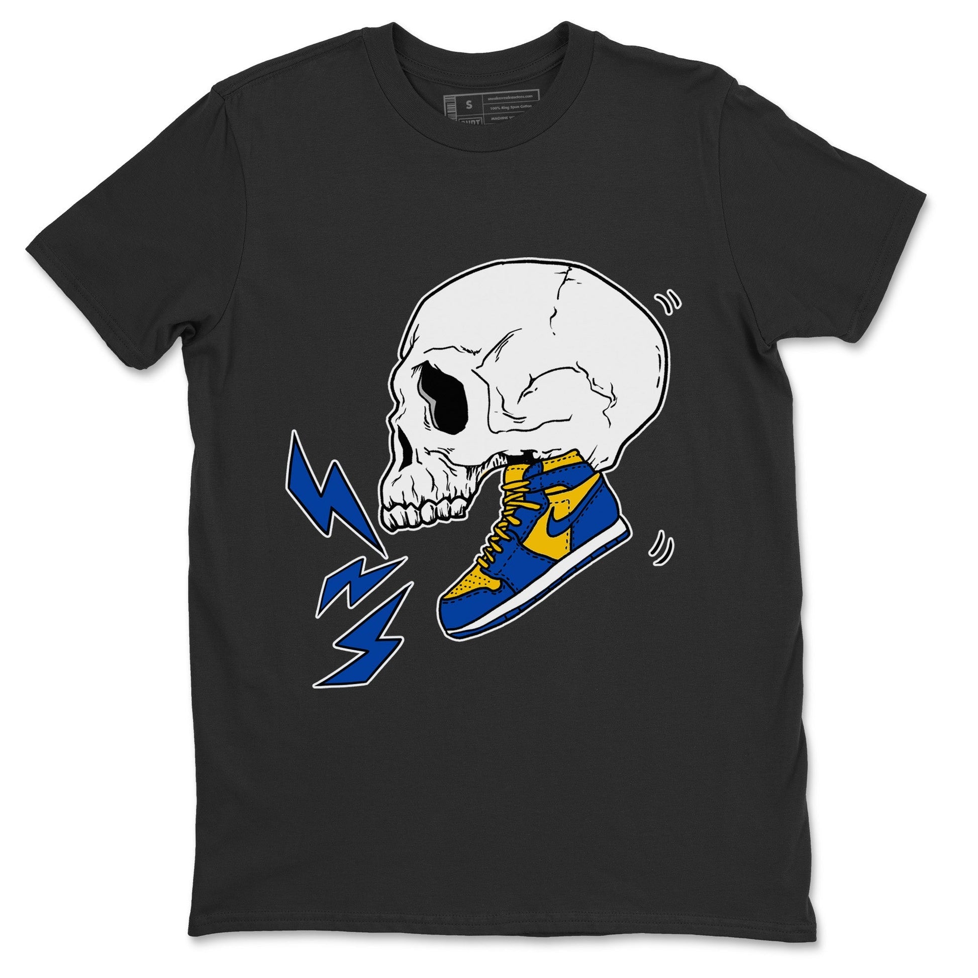 Jordan 1 Game Royal Varsity Maize Sneaker Match Tees Sneaker Skull Sneaker Tees Jordan 1 Game Royal Varsity Maize Sneaker Release Tees Unisex Shirts