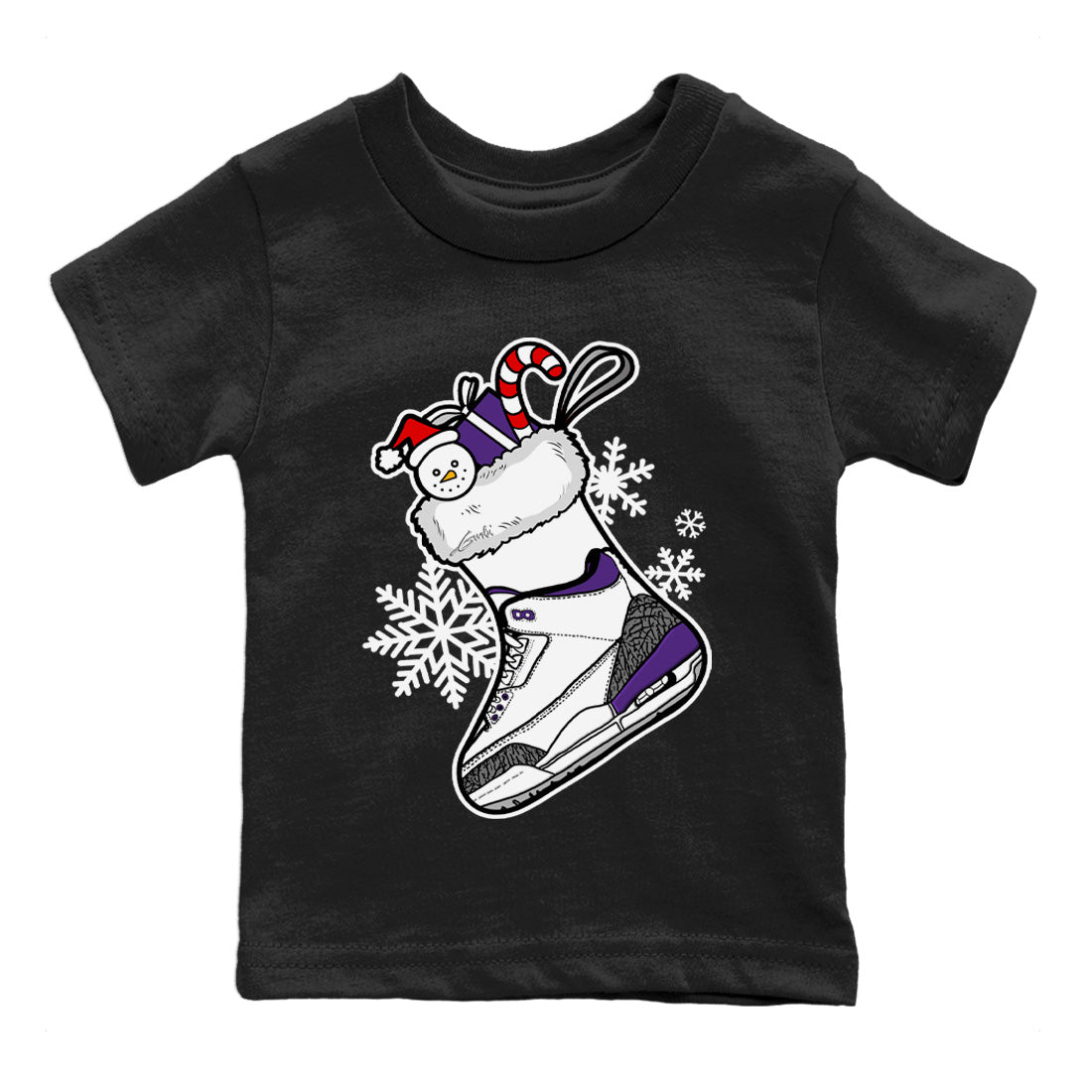 Jordan 3 Dark Iris Sneaker Match Tees Sneaker Stocking Sneaker Tees Jordan 3 Dark Iris Sneaker Release Tees Kids Shirts