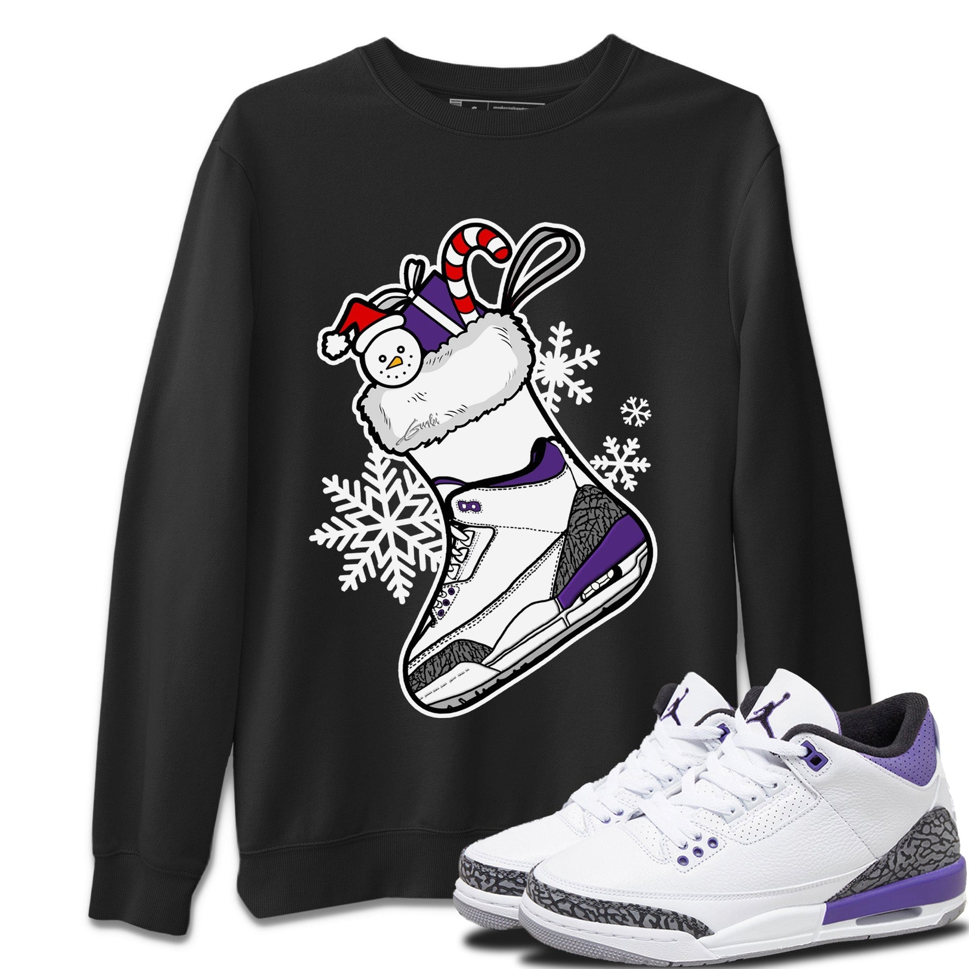 Jordan 3 Dark Iris Sneaker Match Tees Sneaker Stocking Sneaker Tees Jordan 3 Dark Iris Sneaker Release Tees Unisex Shirts