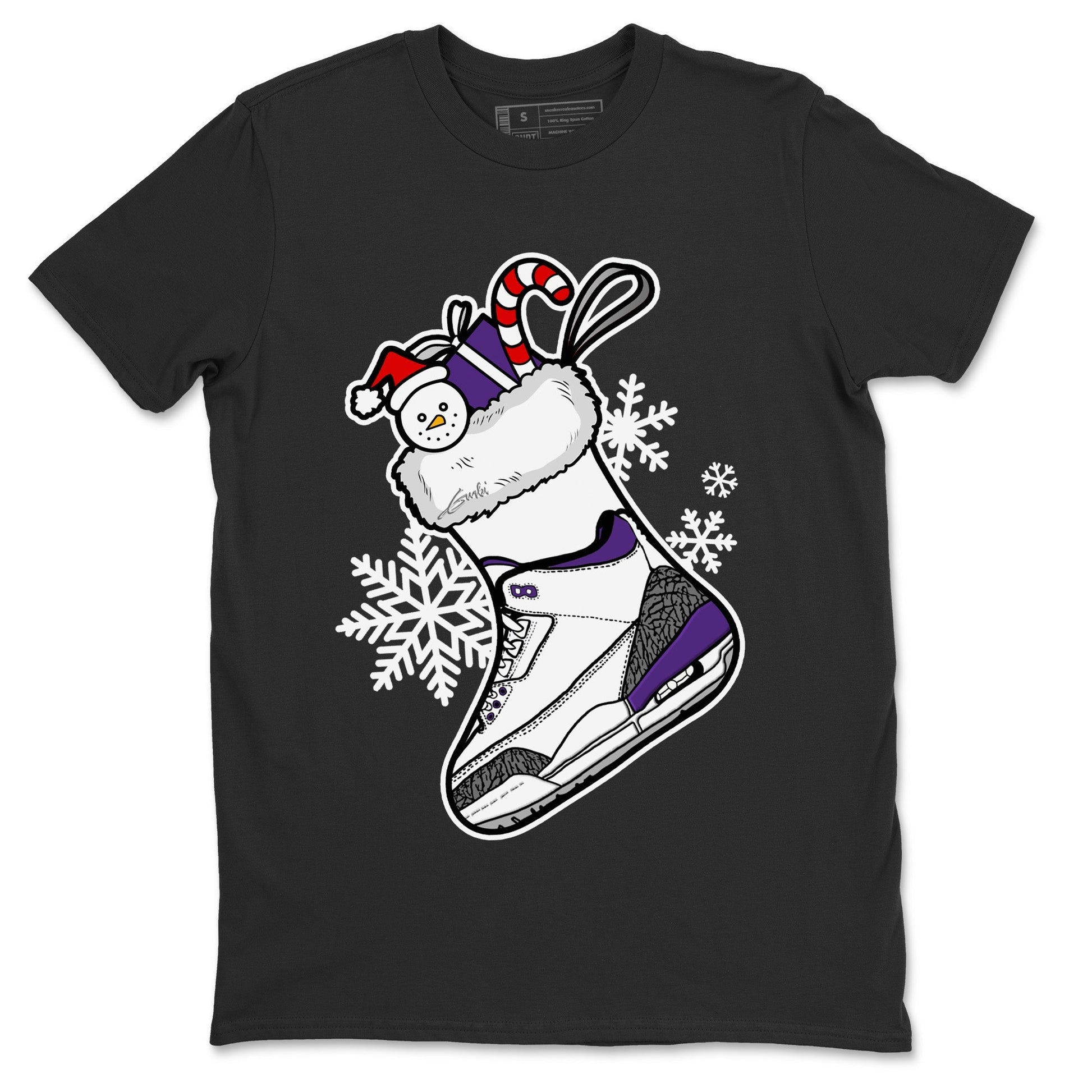 Jordan 3 Dark Iris Sneaker Match Tees Sneaker Stocking Sneaker Tees Jordan 3 Dark Iris Sneaker Release Tees Unisex Shirts
