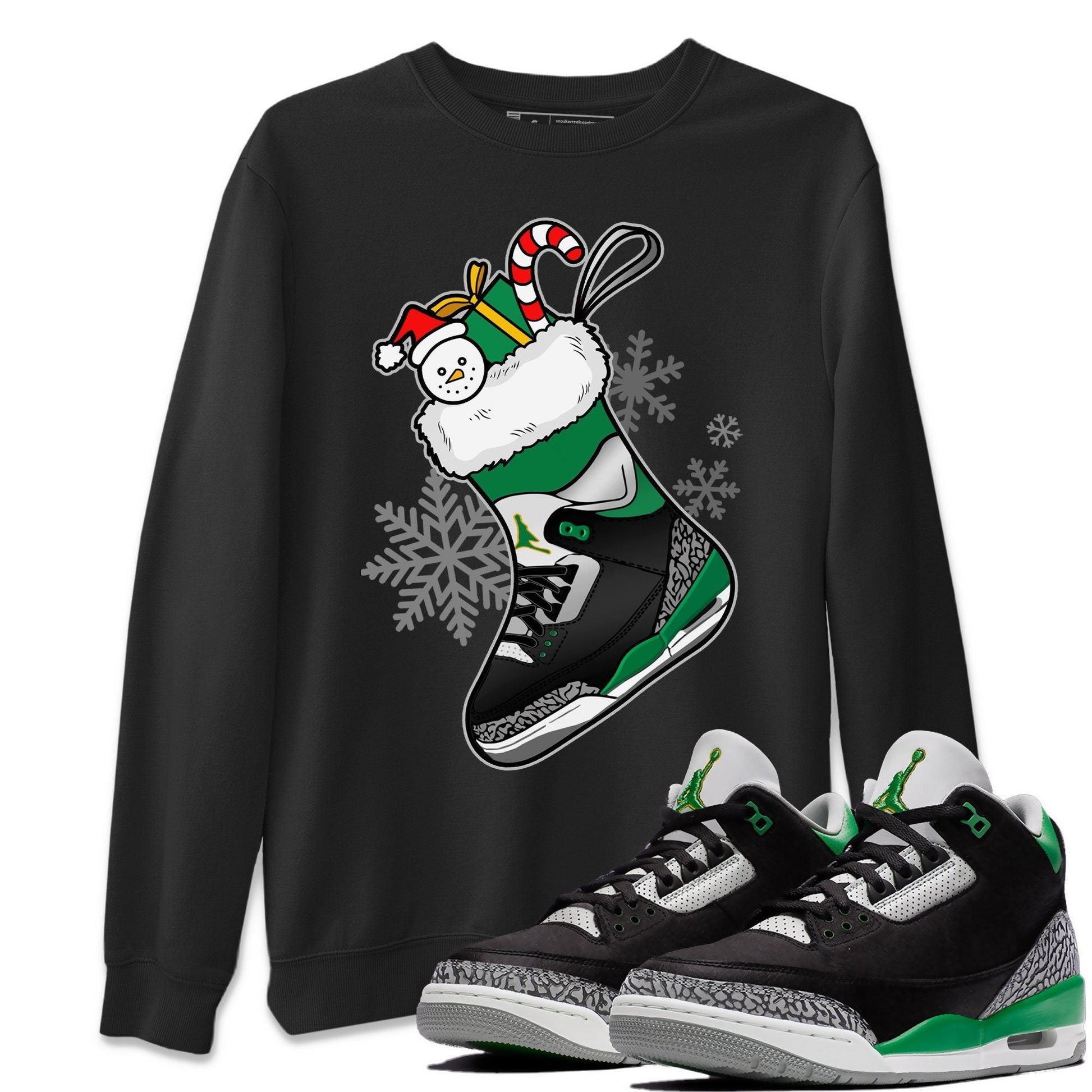 Jordan 3 Pine Green Sneaker Match Tees Sneaker Stocking Sneaker Tees Jordan 3 Pine Green Sneaker Release Tees Unisex Shirts