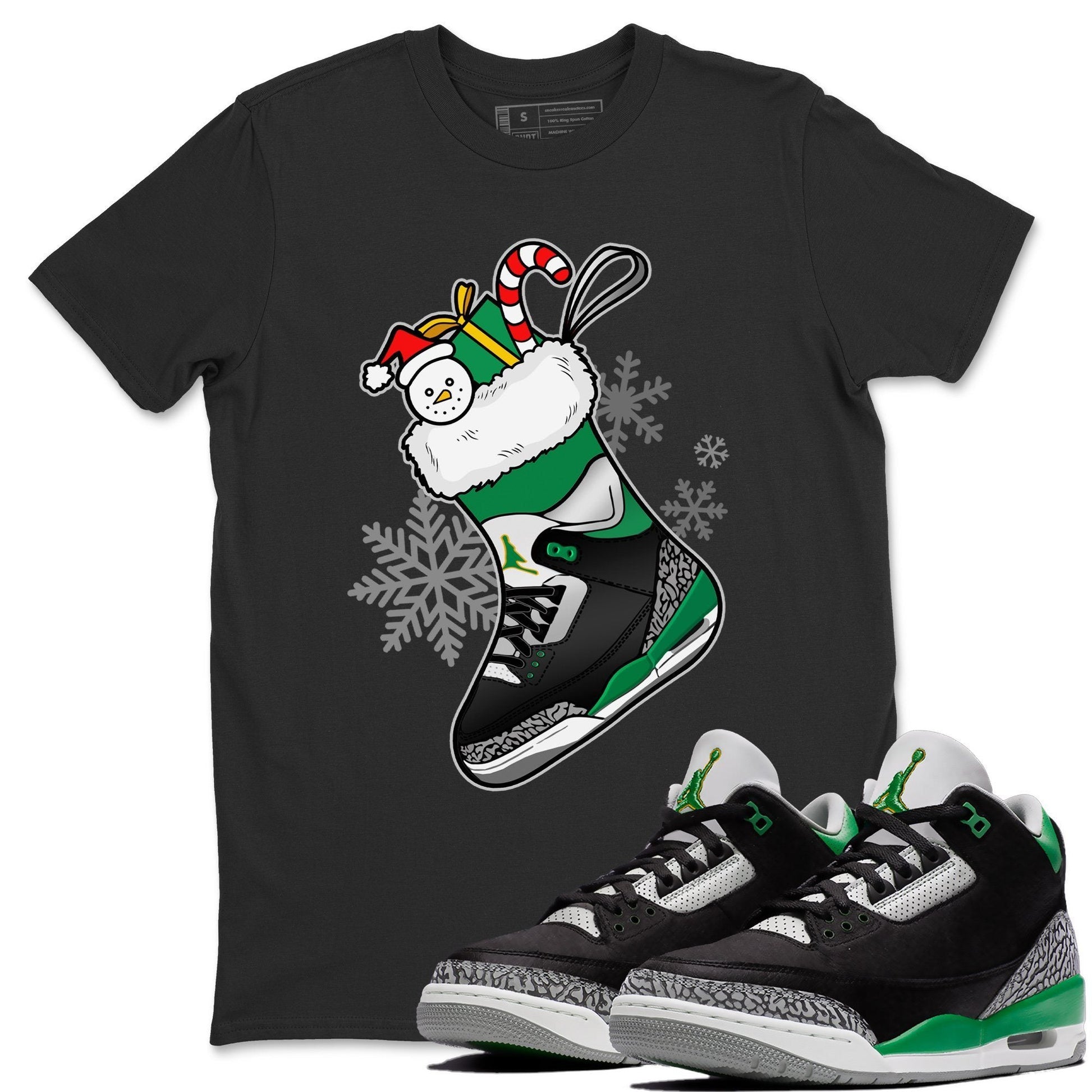 Jordan 3 Pine Green Sneaker Match Tees Sneaker Stocking Sneaker Tees Jordan 3 Pine Green Sneaker Release Tees Unisex Shirts