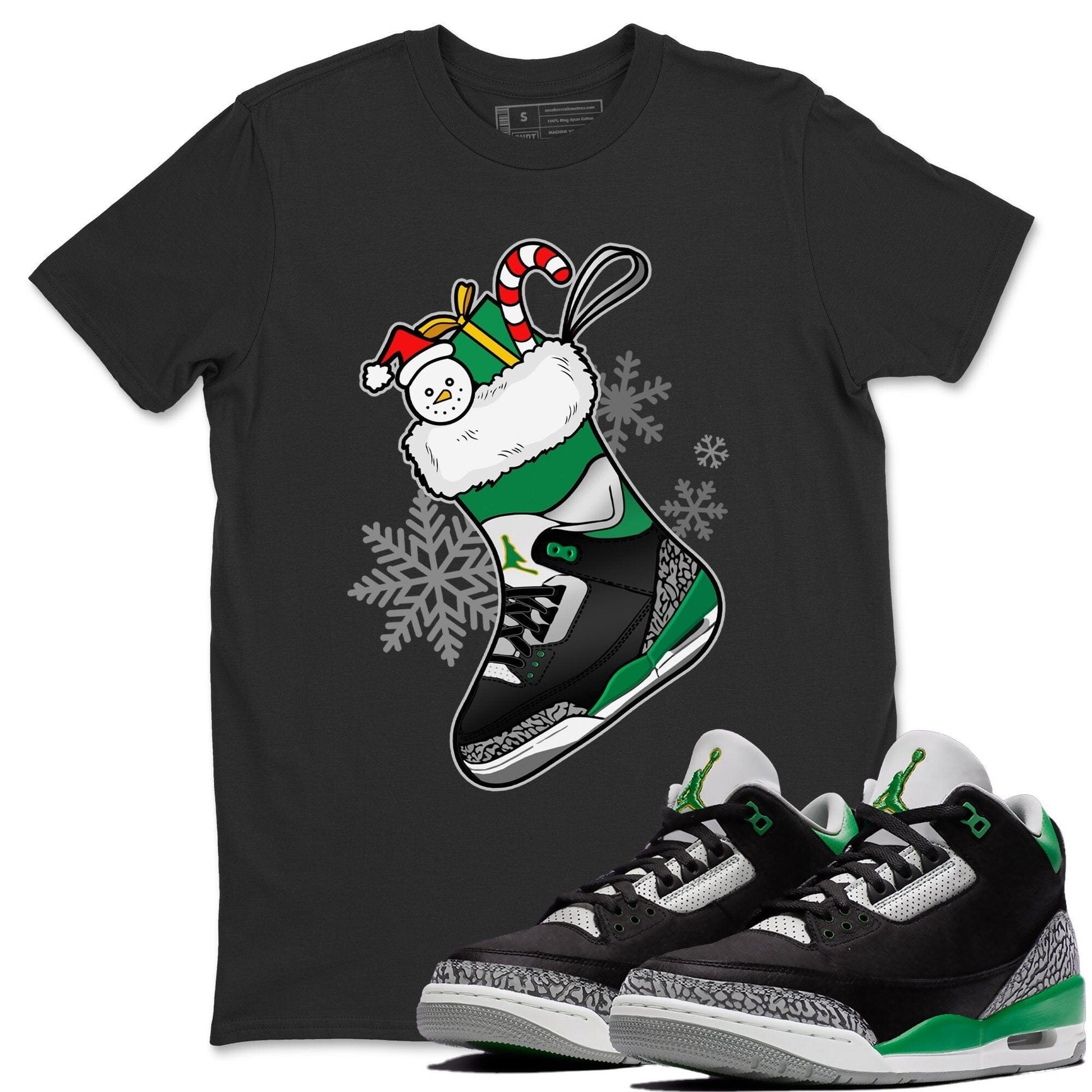 Jordan 3 Pine Green Sneaker Match Tees Sneaker Stocking Sneaker Tees Jordan 3 Pine Green Sneaker Release Tees Unisex Shirts