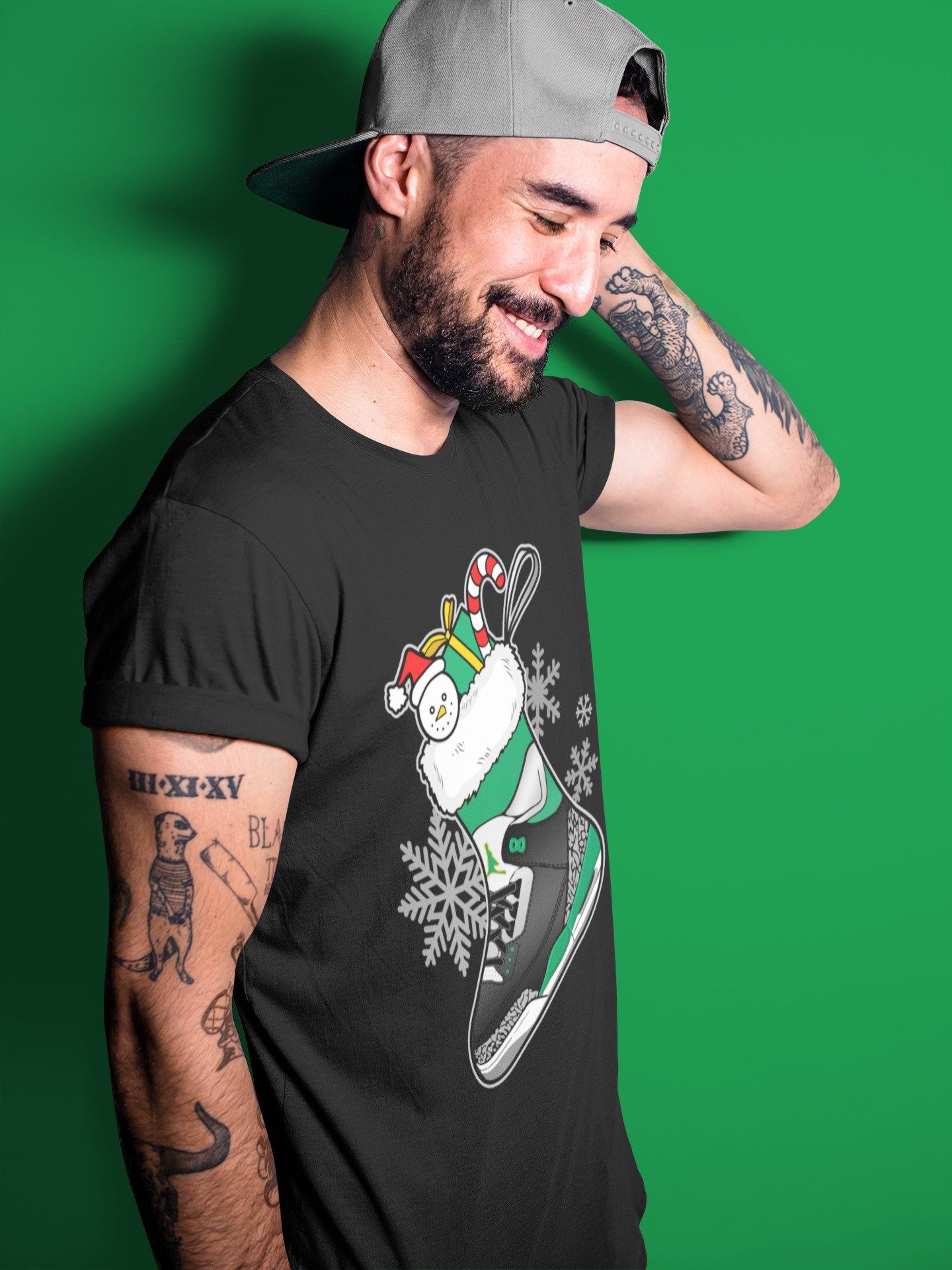 Jordan 3 Pine Green Sneaker Match Tees Sneaker Stocking Sneaker Tees Jordan 3 Pine Green Sneaker Release Tees Unisex Shirts