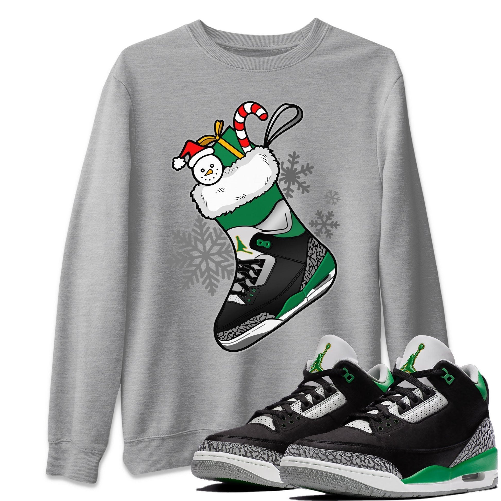 Jordan 3 Pine Green Sneaker Match Tees Sneaker Stocking Sneaker Tees Jordan 3 Pine Green Sneaker Release Tees Unisex Shirts