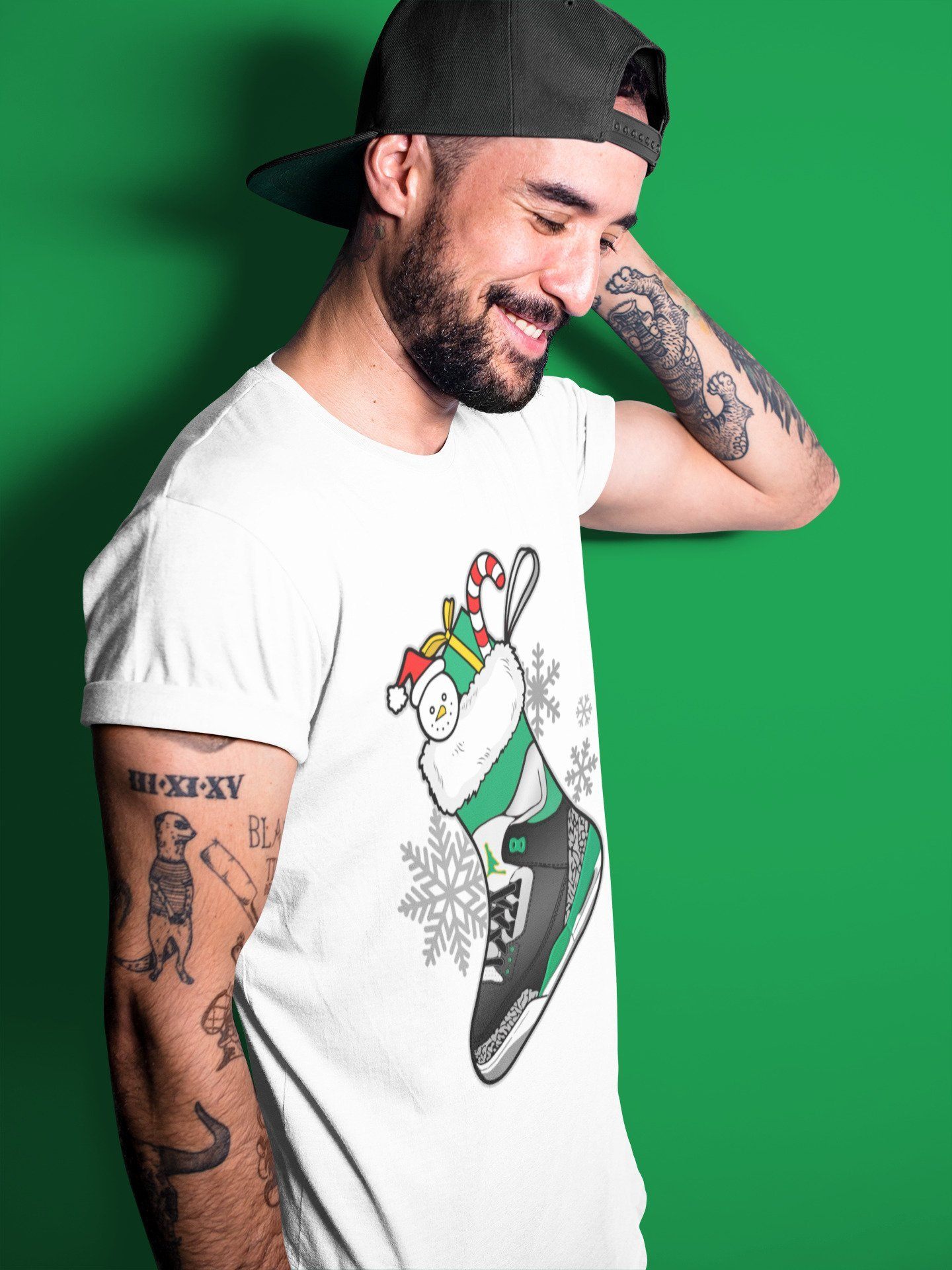 Jordan 3 Pine Green Sneaker Match Tees Sneaker Stocking Sneaker Tees Jordan 3 Pine Green Sneaker Release Tees Unisex Shirts
