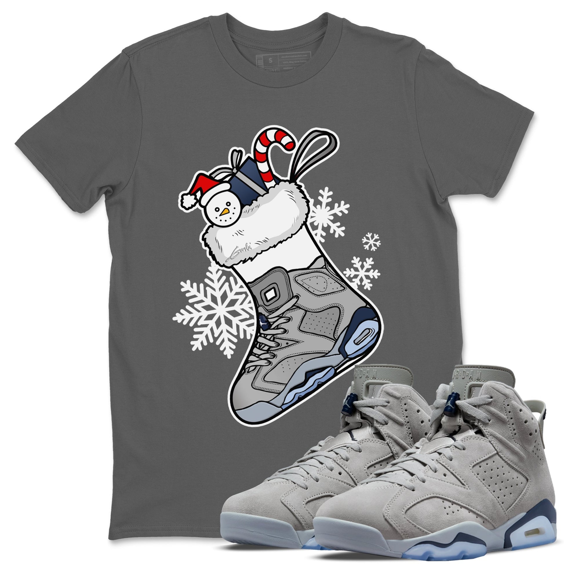 Jordan 6 Georgetown Sneaker Match Tees Sneaker Stocking Sneaker Tees Jordan 6 Georgetown Sneaker Release Tees Unisex Shirts