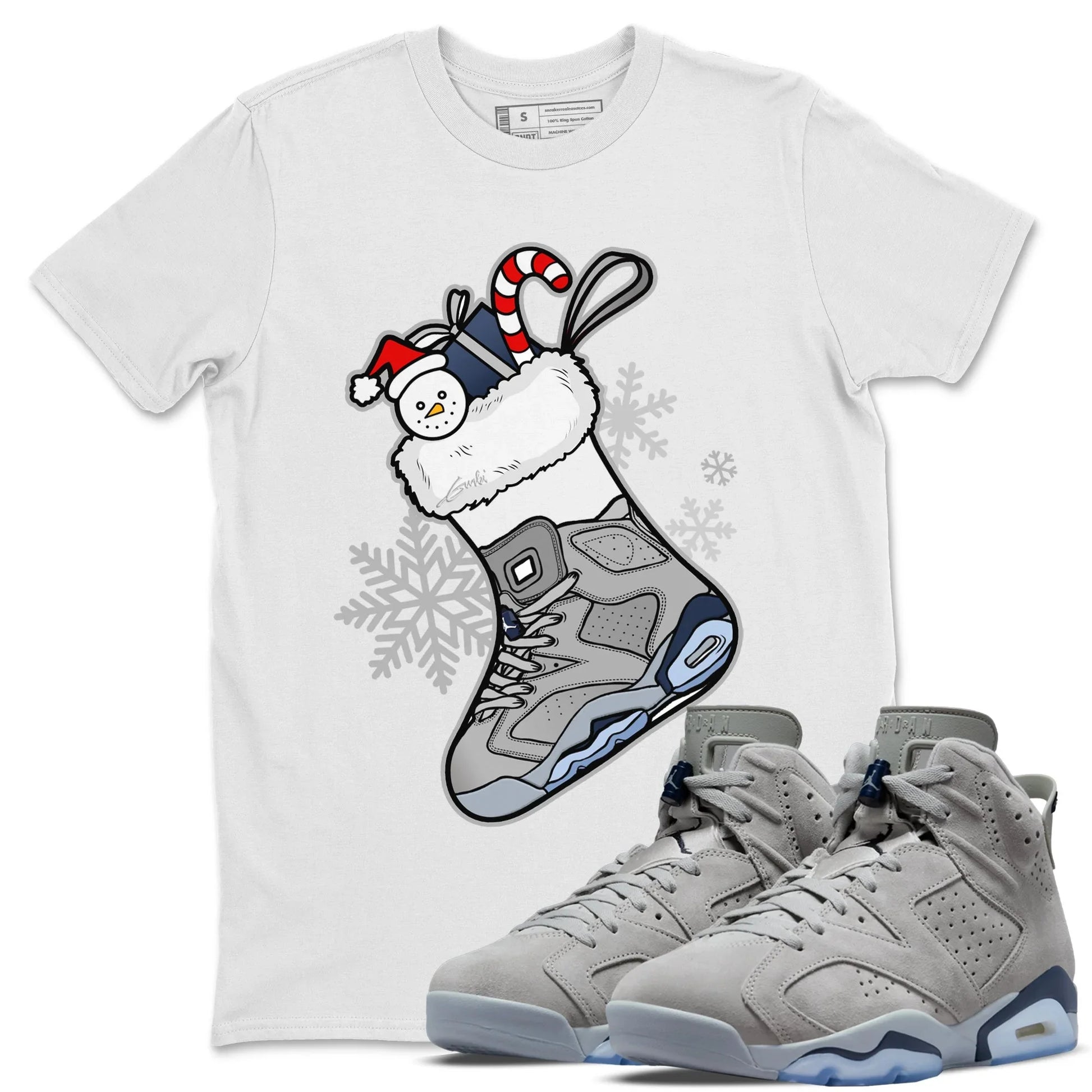 Jordan 6 Georgetown Sneaker Match Tees Sneaker Stocking Sneaker Tees Jordan 6 Georgetown Sneaker Release Tees Unisex Shirts