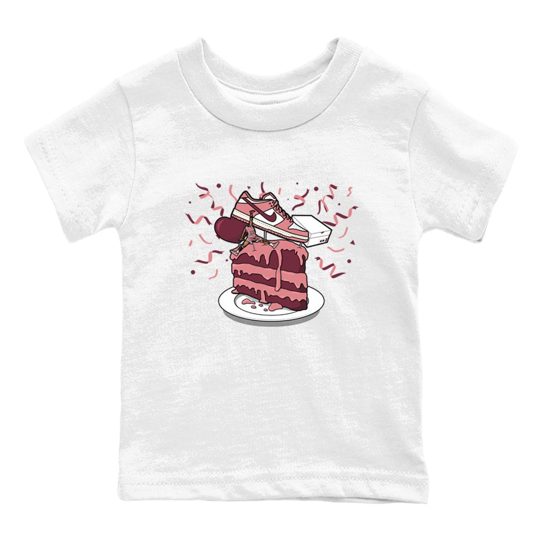 Dunk Valentine's Day shirt to match jordans Sneaker Topper sneaker tees Dunk Low Valentine's Day SNRT Sneaker release tees baby toddler White 2 cotton Shirt