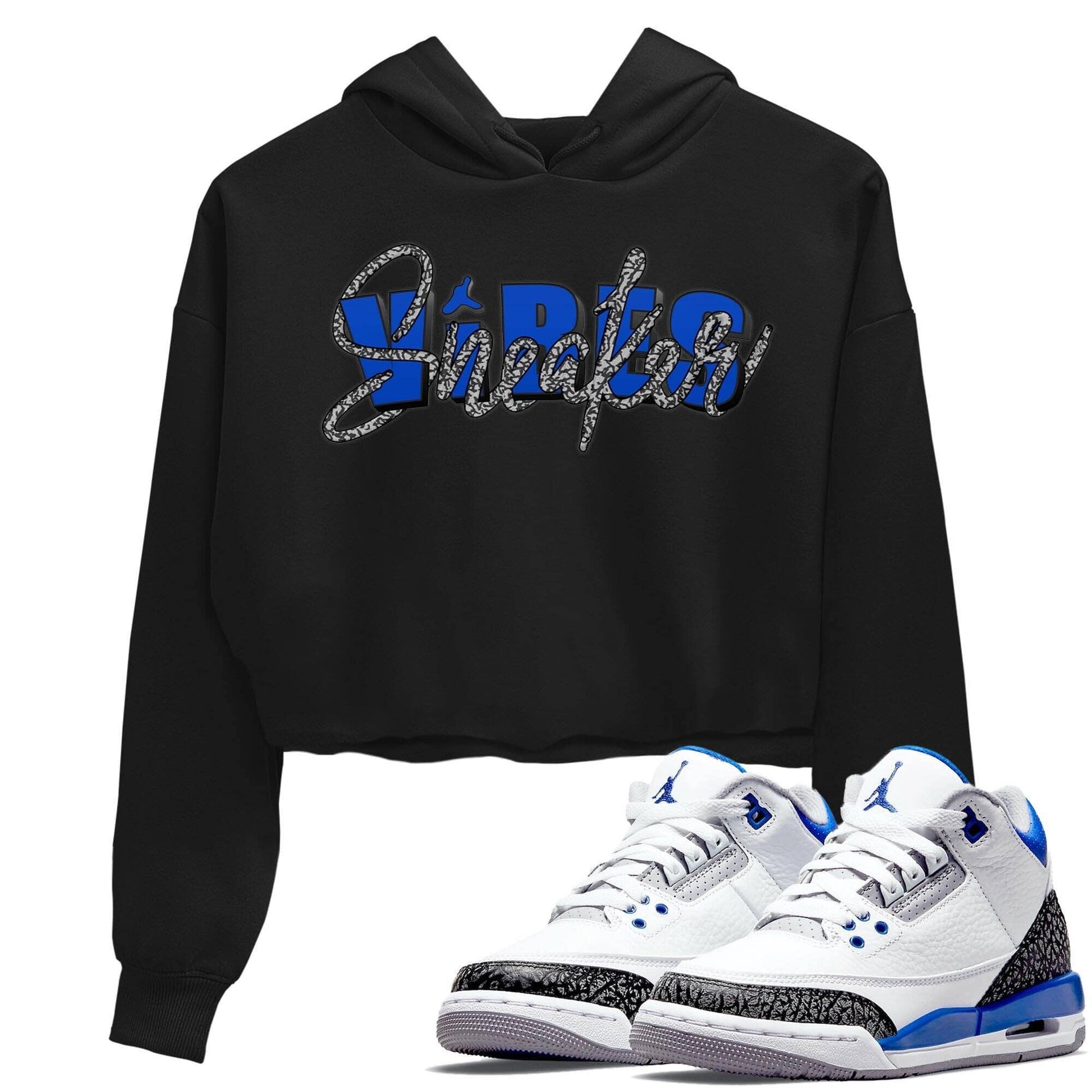 Jordan 3 Racer Blue Sneaker Match Tees Sneaker Vibes Sneaker Tees Jordan 3 Racer Blue Sneaker Release Tees Women's Shirts
