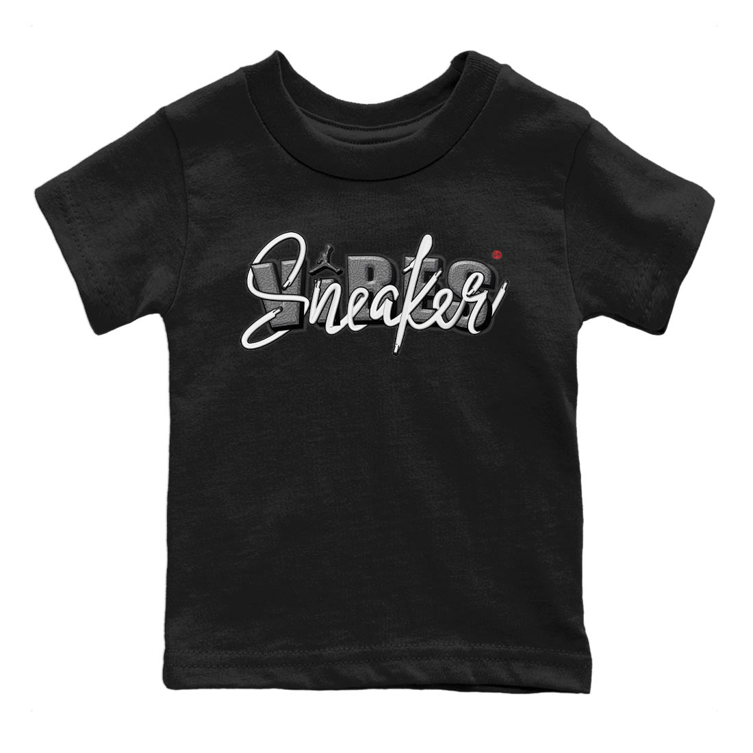 Air Jordan 3 White Cement Sneaker Match Tees Sneaker Vibes Sneaker Tees AJ 3s White Cement Sneaker Release Tees Kids Shirts Black 2