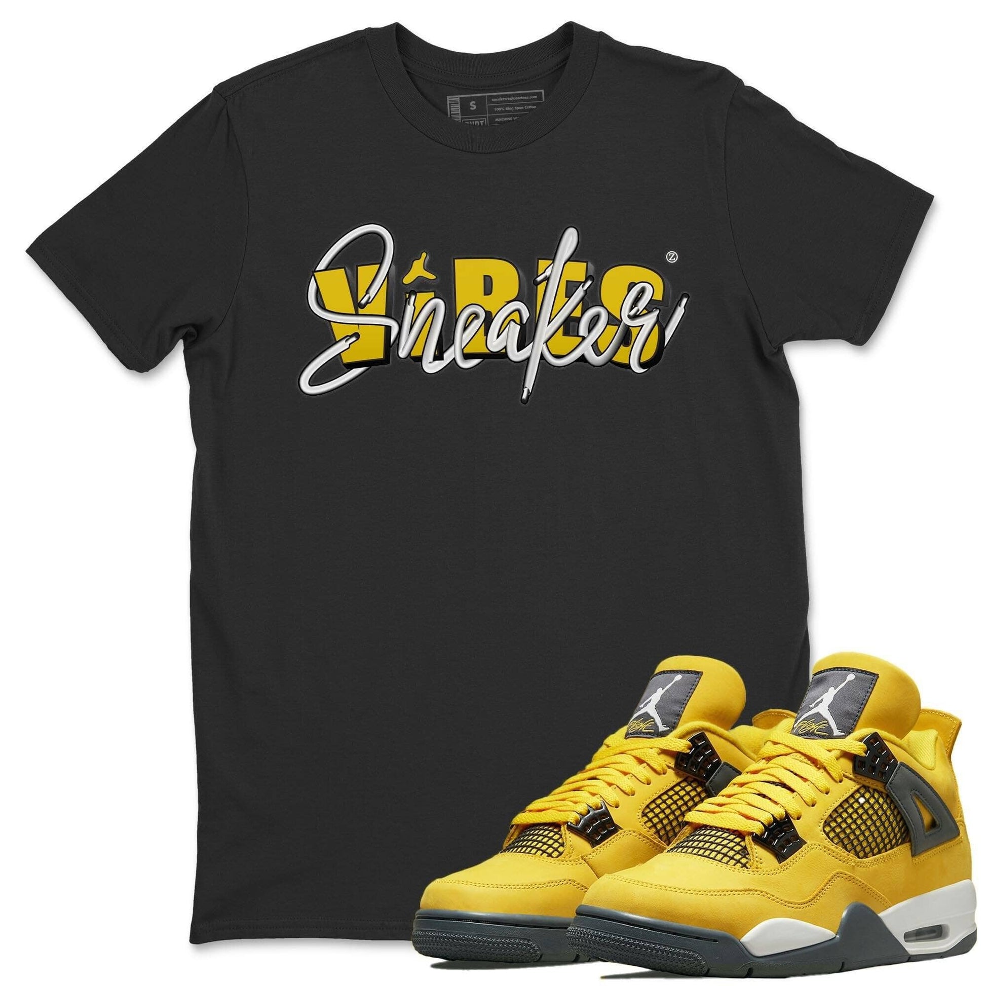 Jordan 4 Lightning Sneaker Match Tees Sneaker Vibes Sneaker Tees Jordan 4 Lightning Sneaker Release Tees Unisex Shirts