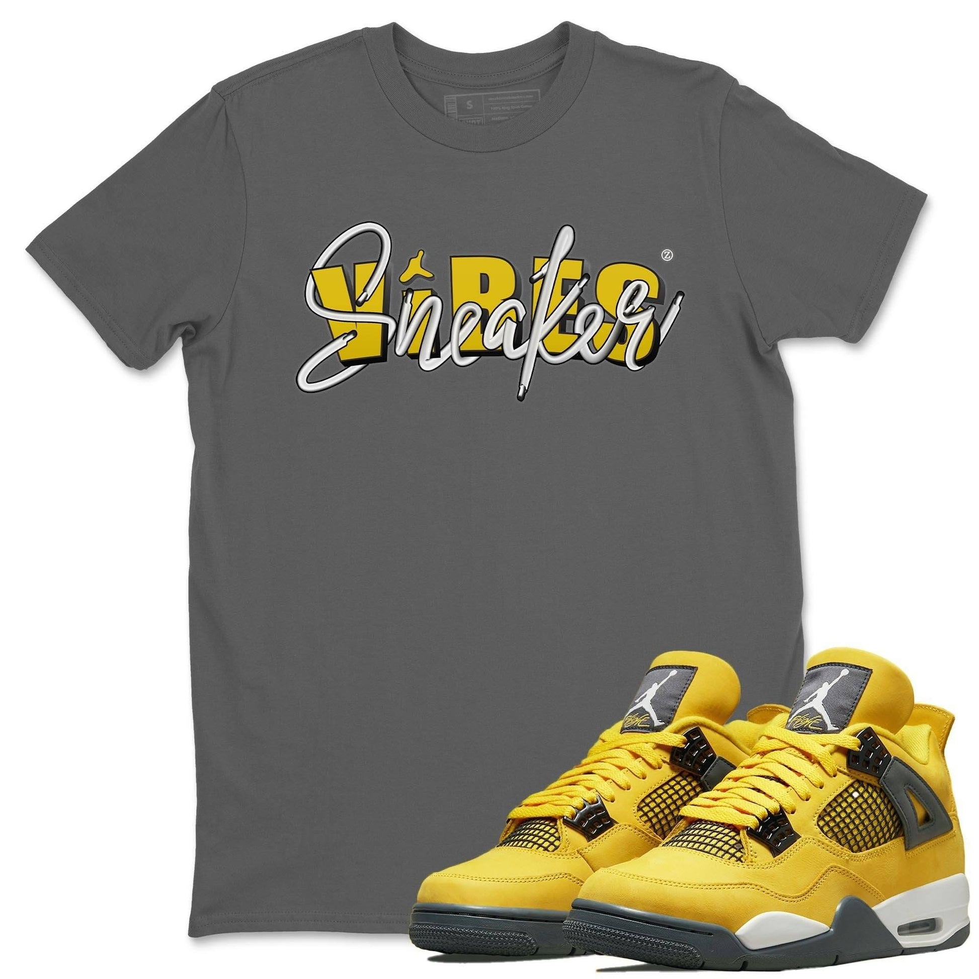 Jordan 4 Lightning Sneaker Match Tees Sneaker Vibes Sneaker Tees Jordan 4 Lightning Sneaker Release Tees Unisex Shirts