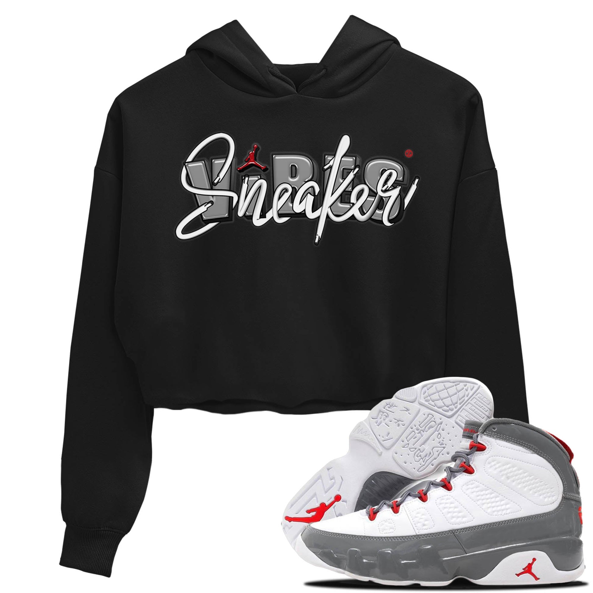 Jordan 9 Fire Red Sneaker Match Tees Sneaker Vibes Sneaker Tees Jordan 9 Fire Red Sneaker Release Tees Women's Shirts
