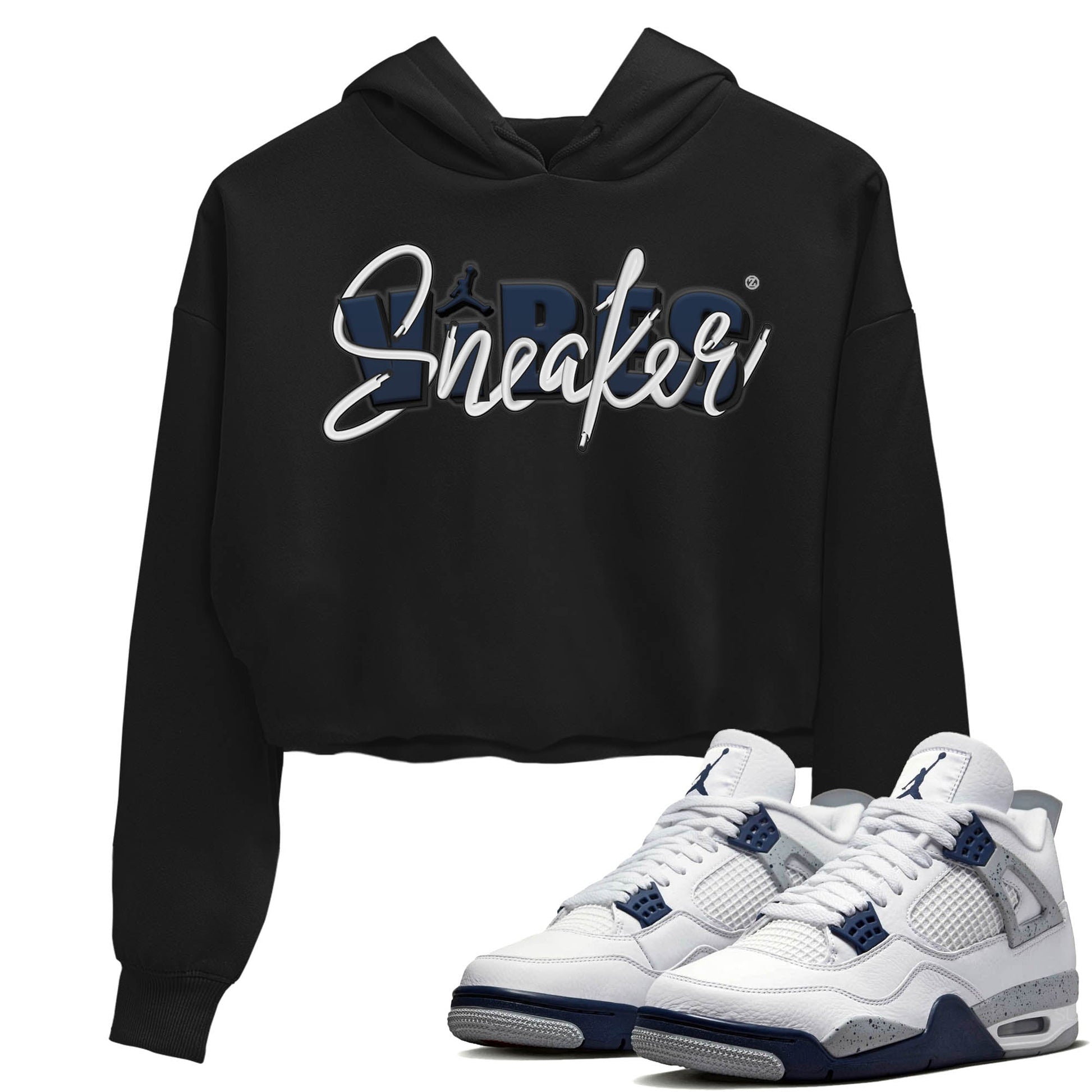 Jordan 4 Midnight Navy Sneaker Match Tees Sneaker Vibes Sneaker Tees Jordan 4 Midnight Navy Sneaker Release Tees Women's Shirts