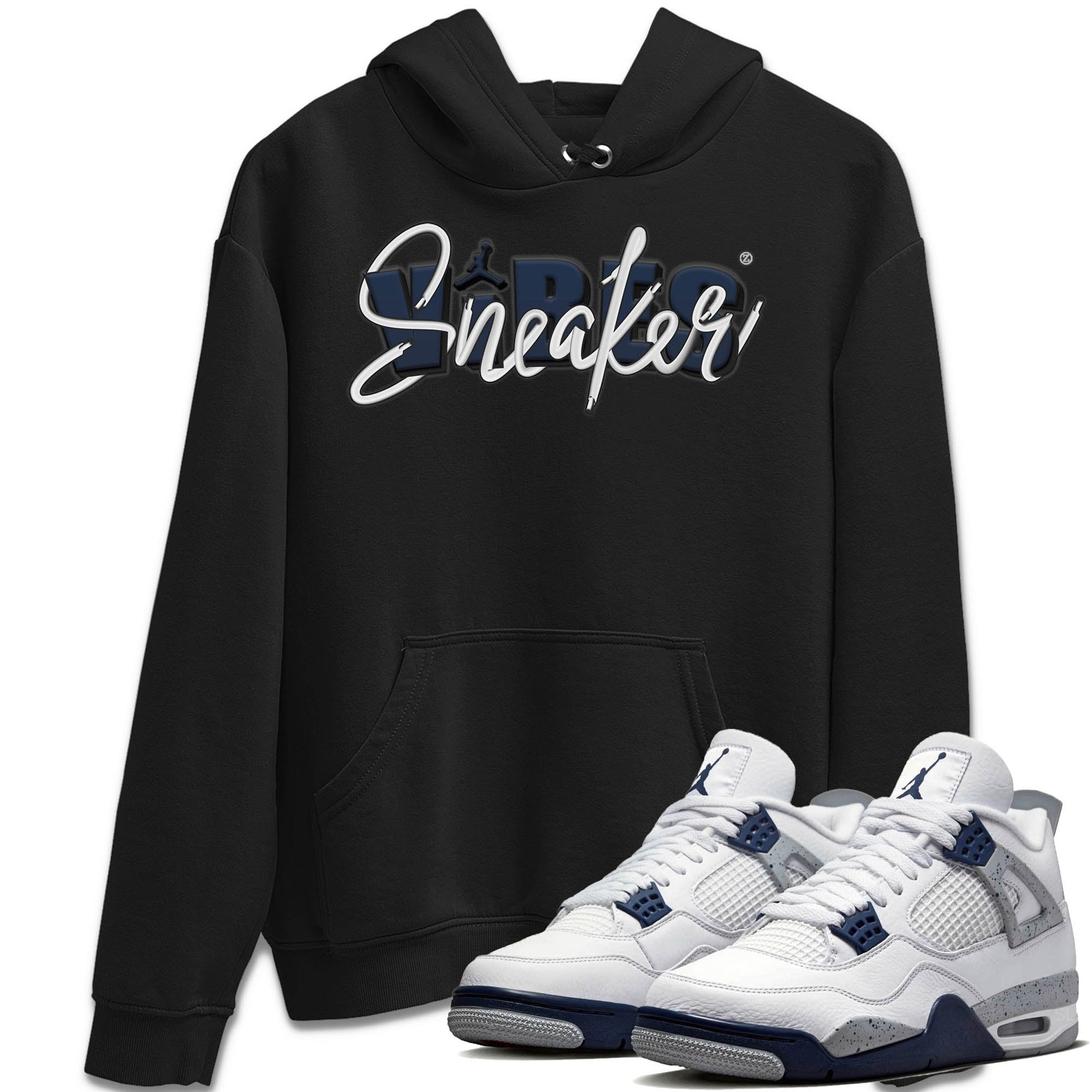 Jordan 4 Midnight Navy Sneaker Match Tees Sneaker Vibes Sneaker Tees Jordan 4 Midnight Navy Sneaker Release Tees Unisex Shirts