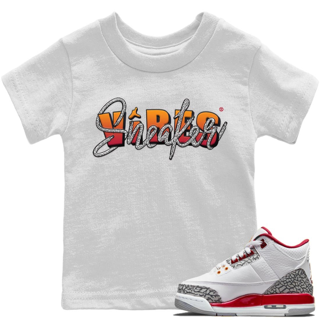 Jordan 3 Cardinal Sneaker Match Tees Sneaker Vibes Sneaker Tees Jordan 3 Cardinal Sneaker Release Tees Kids Shirts