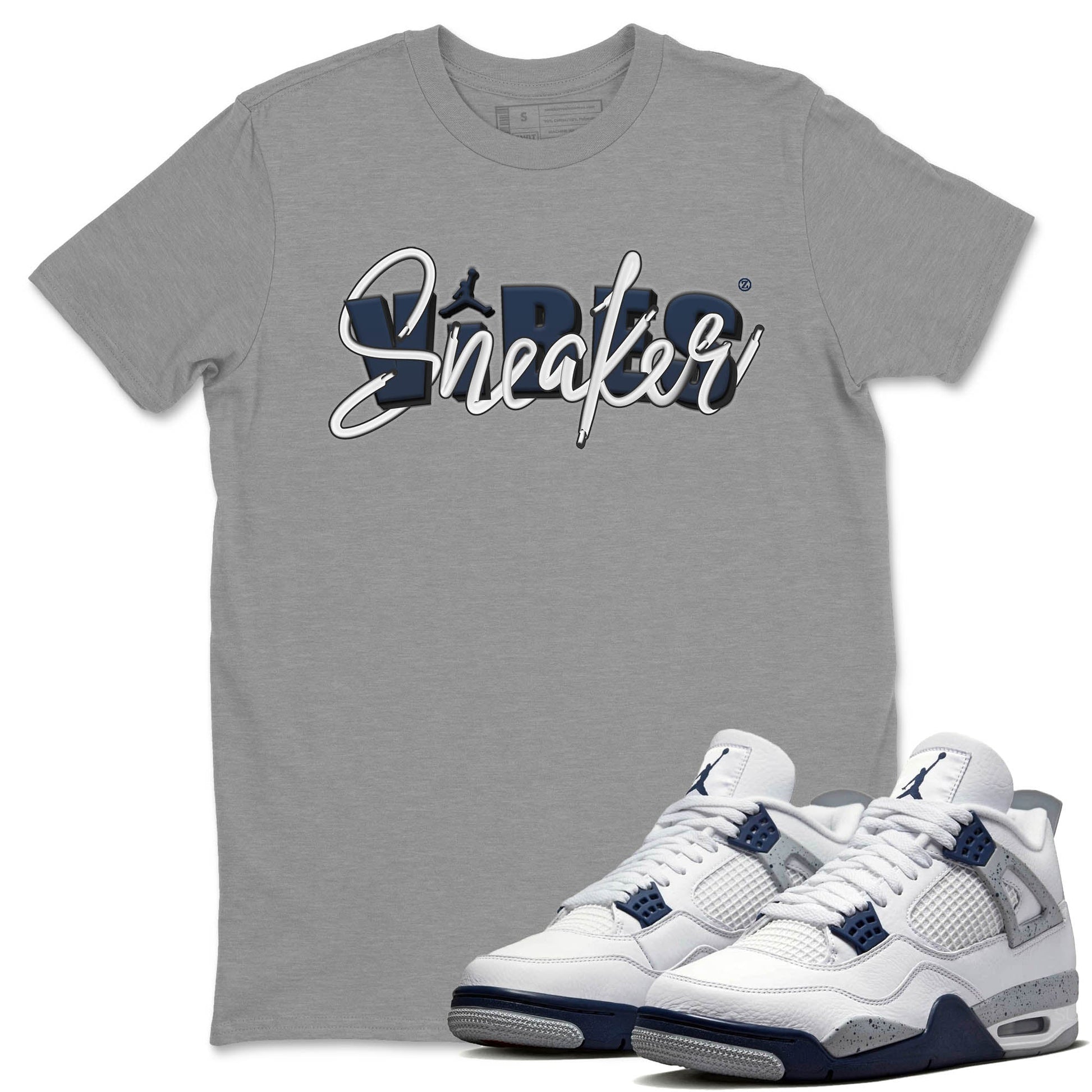 Jordan 4 Midnight Navy Sneaker Match Tees Sneaker Vibes Sneaker Tees Jordan 4 Midnight Navy Sneaker Release Tees Unisex Shirts