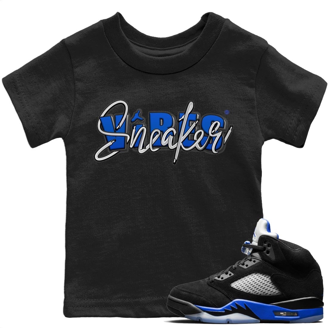 Jordan 5 Racer Blue Sneaker Match Tees Sneaker Vibes Sneaker Tees Jordan 5 Racer Blue Sneaker Release Tees Kids Shirts