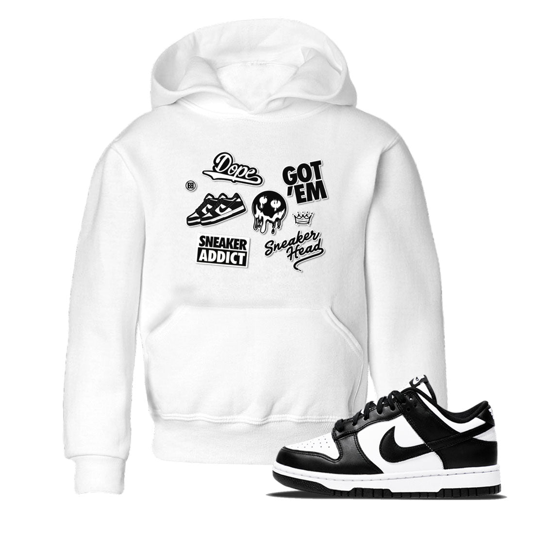 Dunk Low Panda shirt to match jordans Sneakerhead Sticker sneaker tees Dunk Panda SNRT Sneaker Tees baby toddler White 1 cotton Shirt