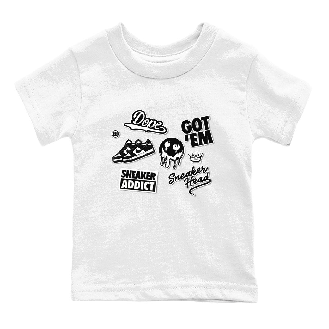 Dunk Low Panda shirt to match jordans Sneakerhead Sticker sneaker tees Dunk Panda SNRT Sneaker Tees baby toddler White 2 cotton Shirt