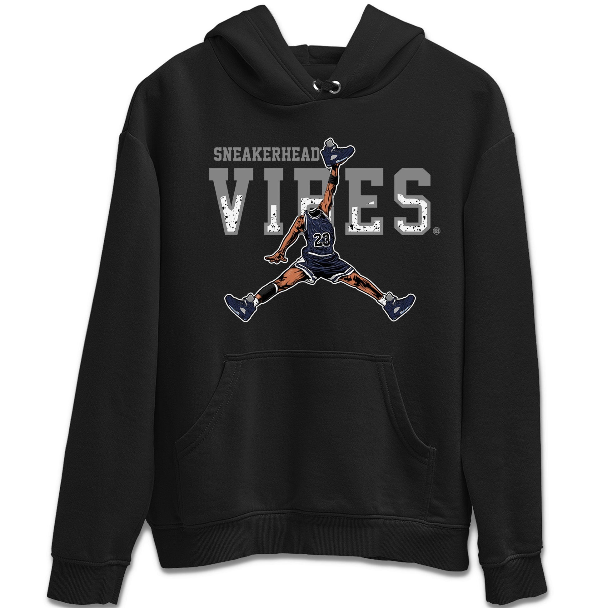 Midnight Navy 5s shirt to match jordans Sneakerhead Vibes sneaker tees Air Jordan 5 Retro Midnight Navy SNRT Sneaker Release Tees Unisex Black 2 T-Shirt