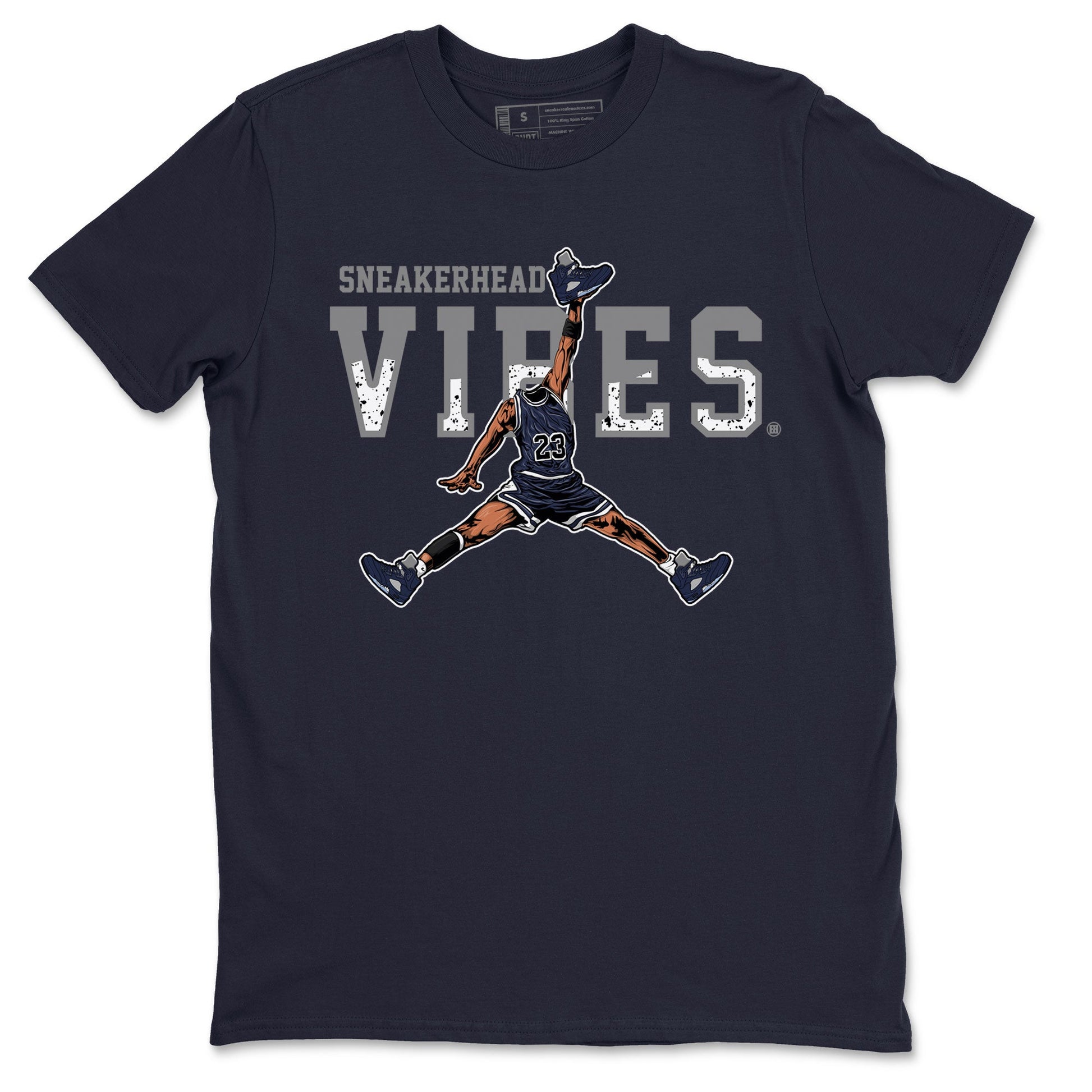 Midnight Navy 5s shirt to match jordans Sneakerhead Vibes sneaker tees Air Jordan 5 Retro Midnight Navy SNRT Sneaker Release Tees Unisex Navy 2 T-Shirt