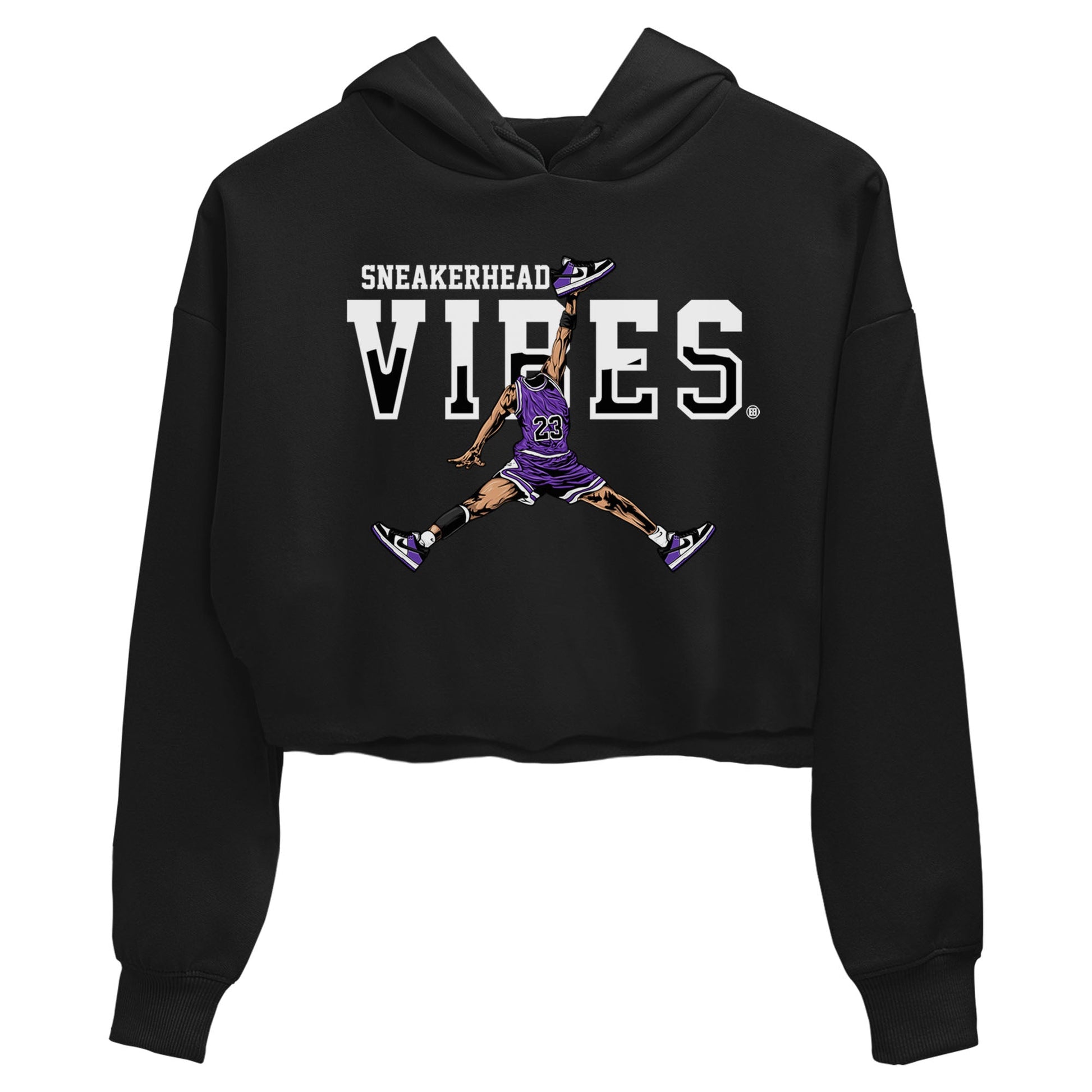 Sneakerhead Vibes sneaker match tees to Court Purple Dunks street fashion brand for shirts to match Jordans SNRT Sneaker Tees Dunk Low Court Purple unisex t-shirt Black 2 crop shirt