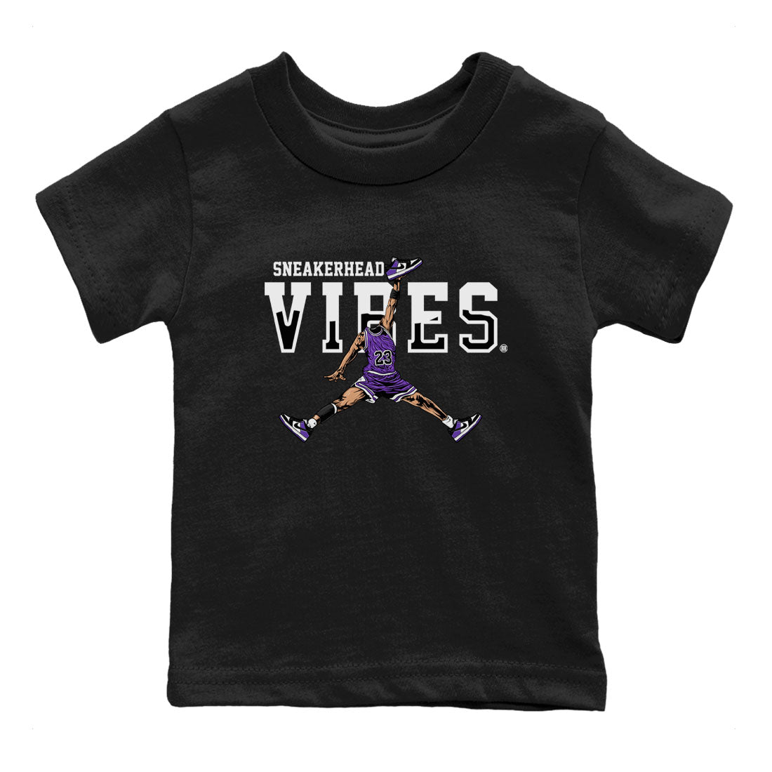 Sneakerhead Vibes sneaker match tees to Court Purple Dunks street fashion brand for shirts to match Jordans SNRT Sneaker Tees Dunk Low Court Purple unisex t-shirt Black 2 youth shirt