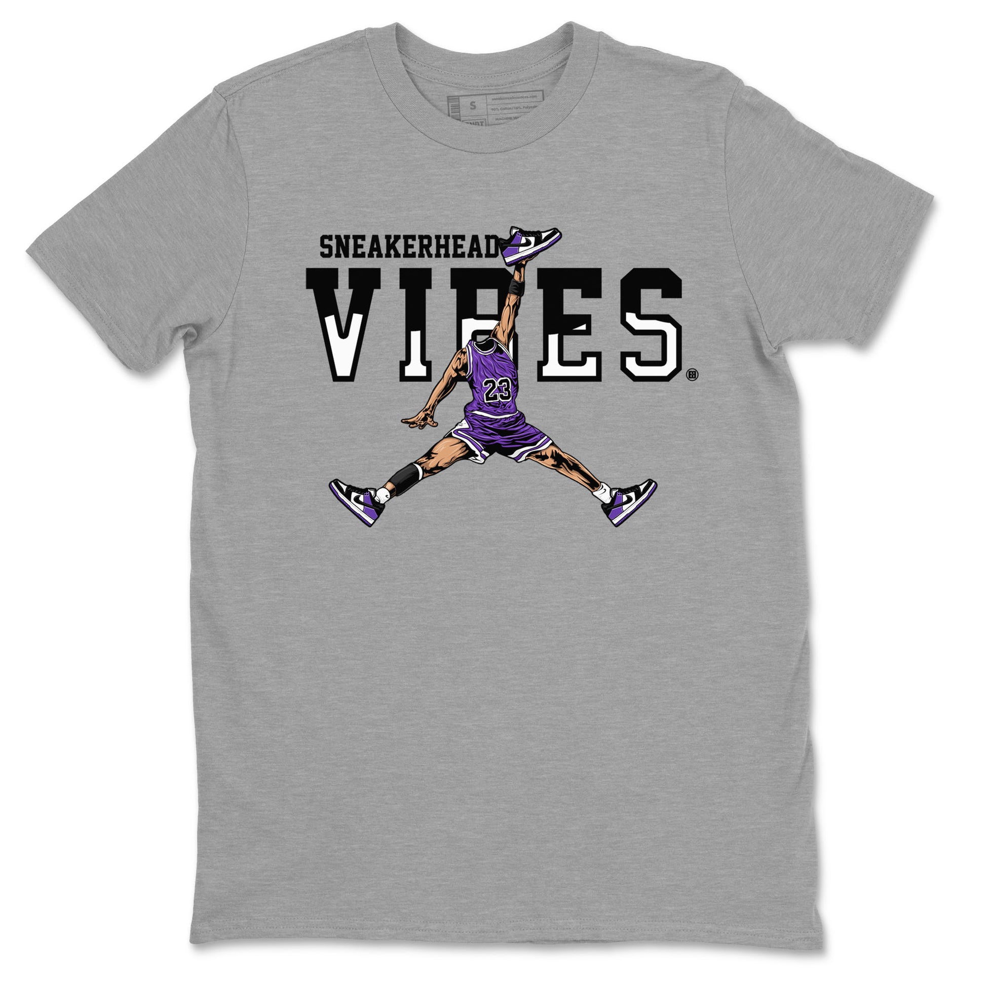 Sneakerhead Vibes sneaker match tees to Court Purple Dunks street fashion brand for shirts to match Jordans SNRT Sneaker Tees Dunk Low Court Purple unisex t-shirt Heather Grey 2 unisex shirt