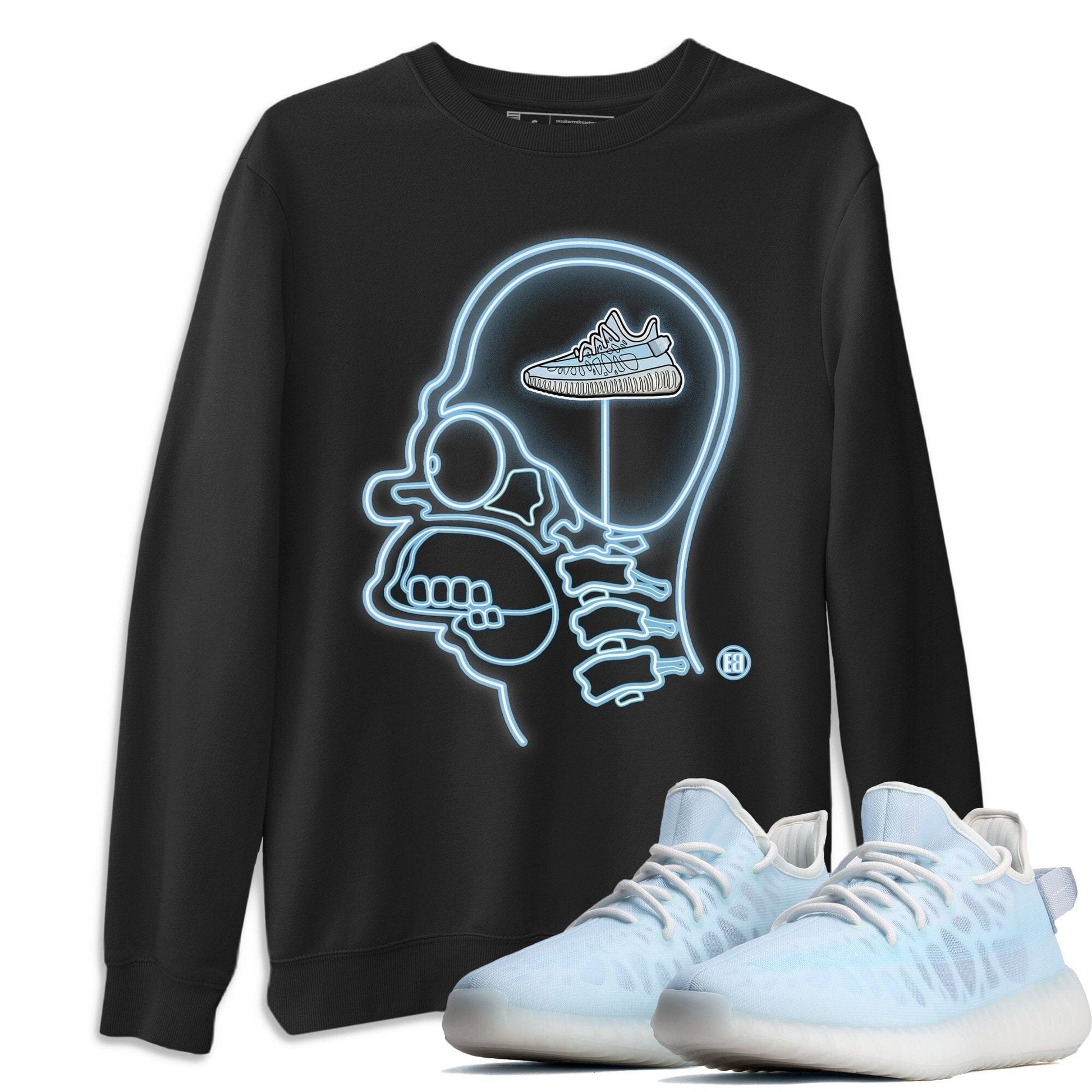 Yeezy 350 Mono Ice Sneaker Match Tees Sneakerhead Xray Sneaker Tees Yeezy 350 Mono Ice Sneaker Release Tees Unisex Shirts