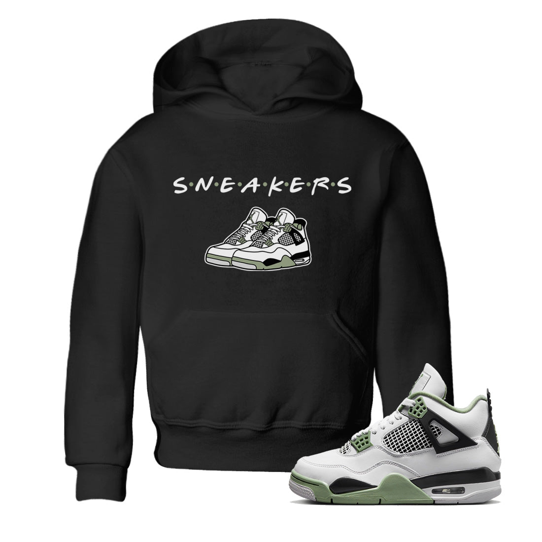 Jordan 4 Seafoam Sneaker Match Tees Sneakers Sneaker Tees Jordan 4 Seafoam Sneaker Release Tees Kids Shirts