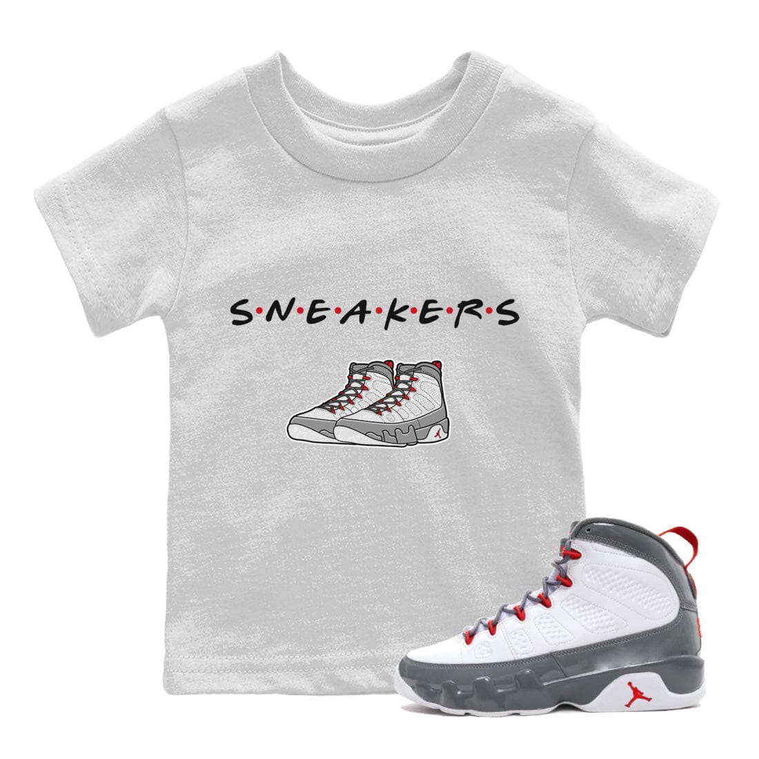 Jordan 9 Fire Red Sneaker Match Tees Sneakers Sneaker Tees Jordan 9 Fire Red Sneaker Release Tees Kids Shirts