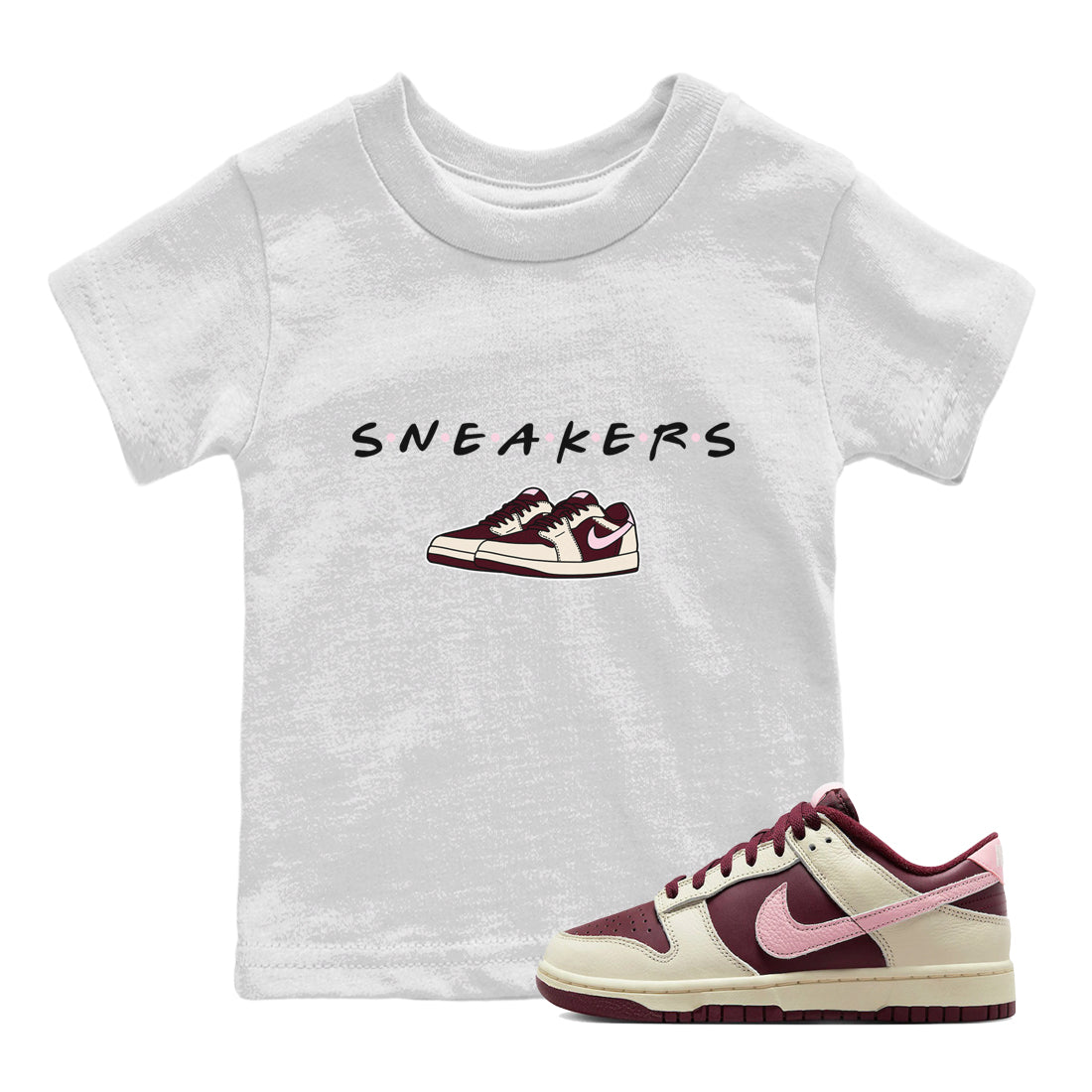 Dunk Valentines Day Sneaker Match Tees Sneakers Sneaker Tees Nike Dunk Valentine's Day Sneaker SNRT Sneaker Tees Kids Shirts