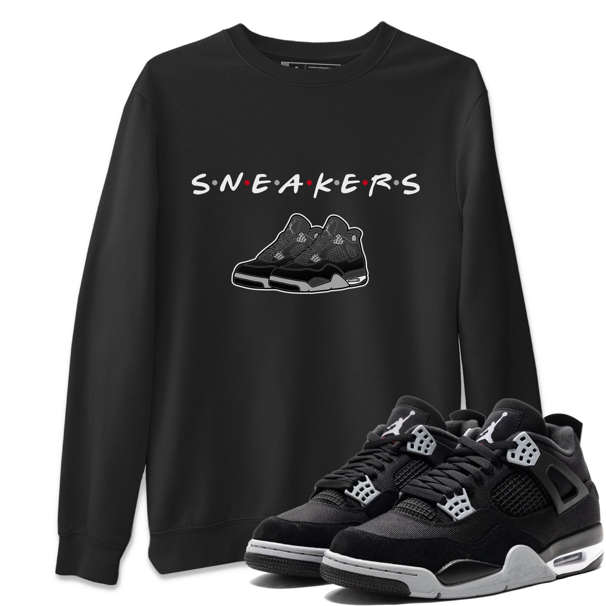 Jordan 4 Black Canvas Sneaker Match Tees Sneakers Sneaker Tees Jordan 4 Black Canvas Sneaker Release Tees Unisex Shirts