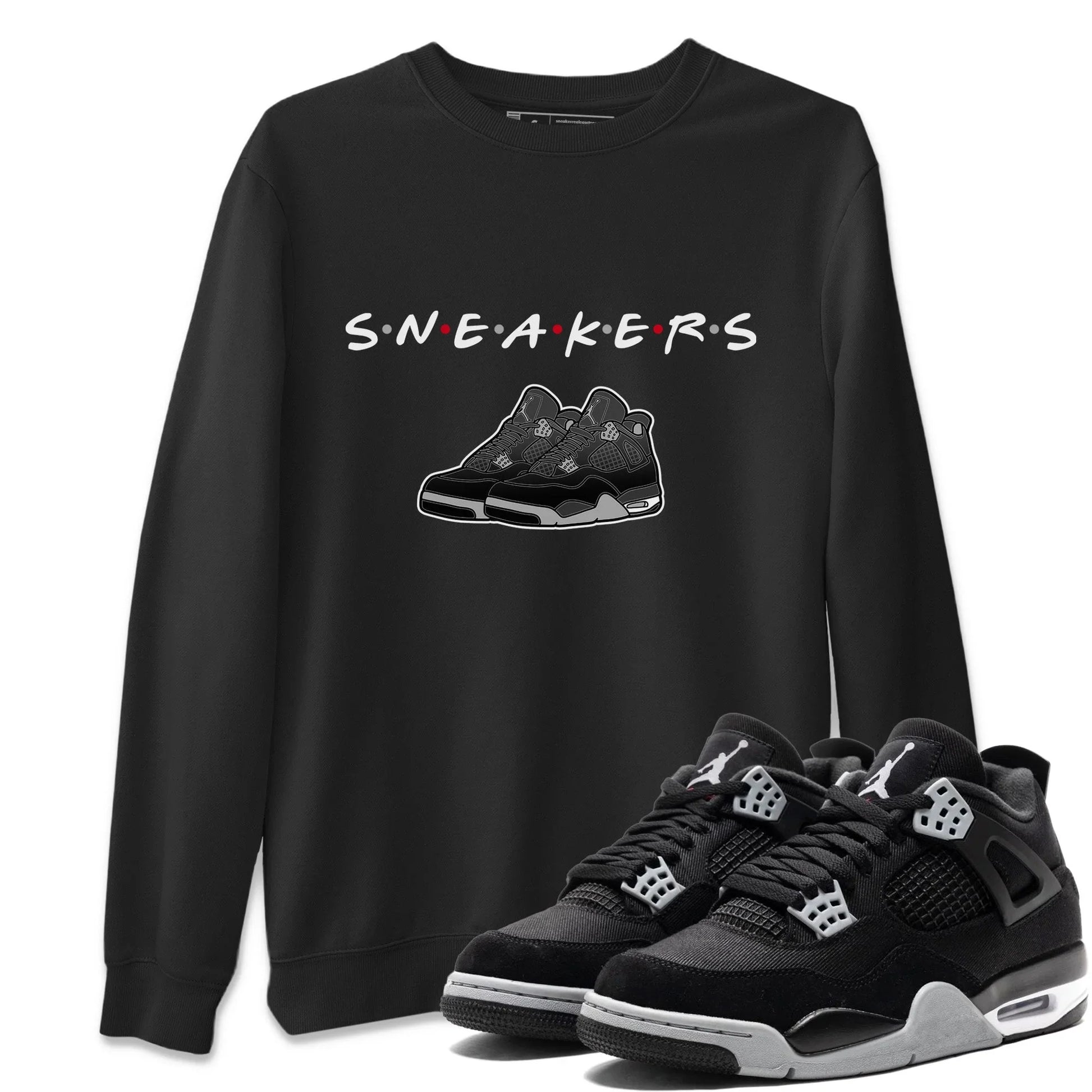 Jordan 4 Black Canvas Sneaker Match Tees Sneakers Sneaker Tees Jordan 4 Black Canvas Sneaker Release Tees Unisex Shirts