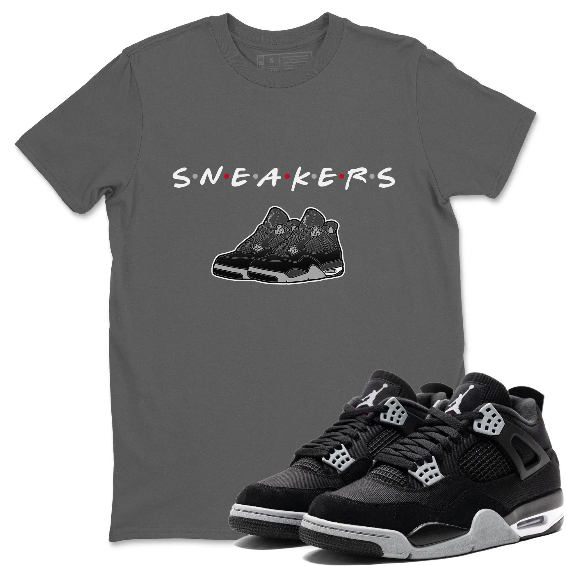 Jordan 4 Black Canvas Sneaker Match Tees Sneakers Sneaker Tees Jordan 4 Black Canvas Sneaker Release Tees Unisex Shirts