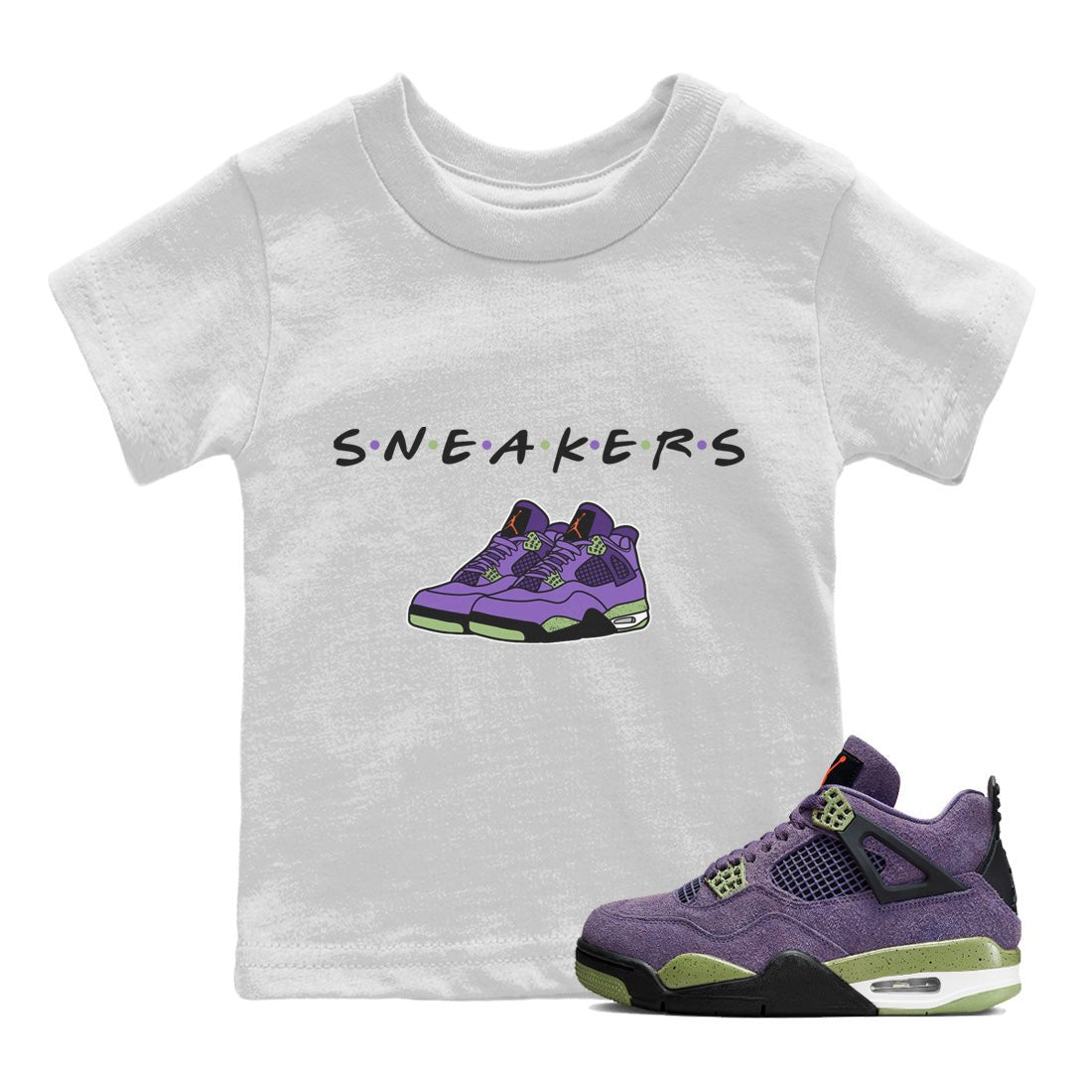 Jordan 4 Canyon Purple Sneaker Match Tees Sneakers Sneaker Tees Jordan 4 Canyon Purple Sneaker Release Tees Kids Shirts
