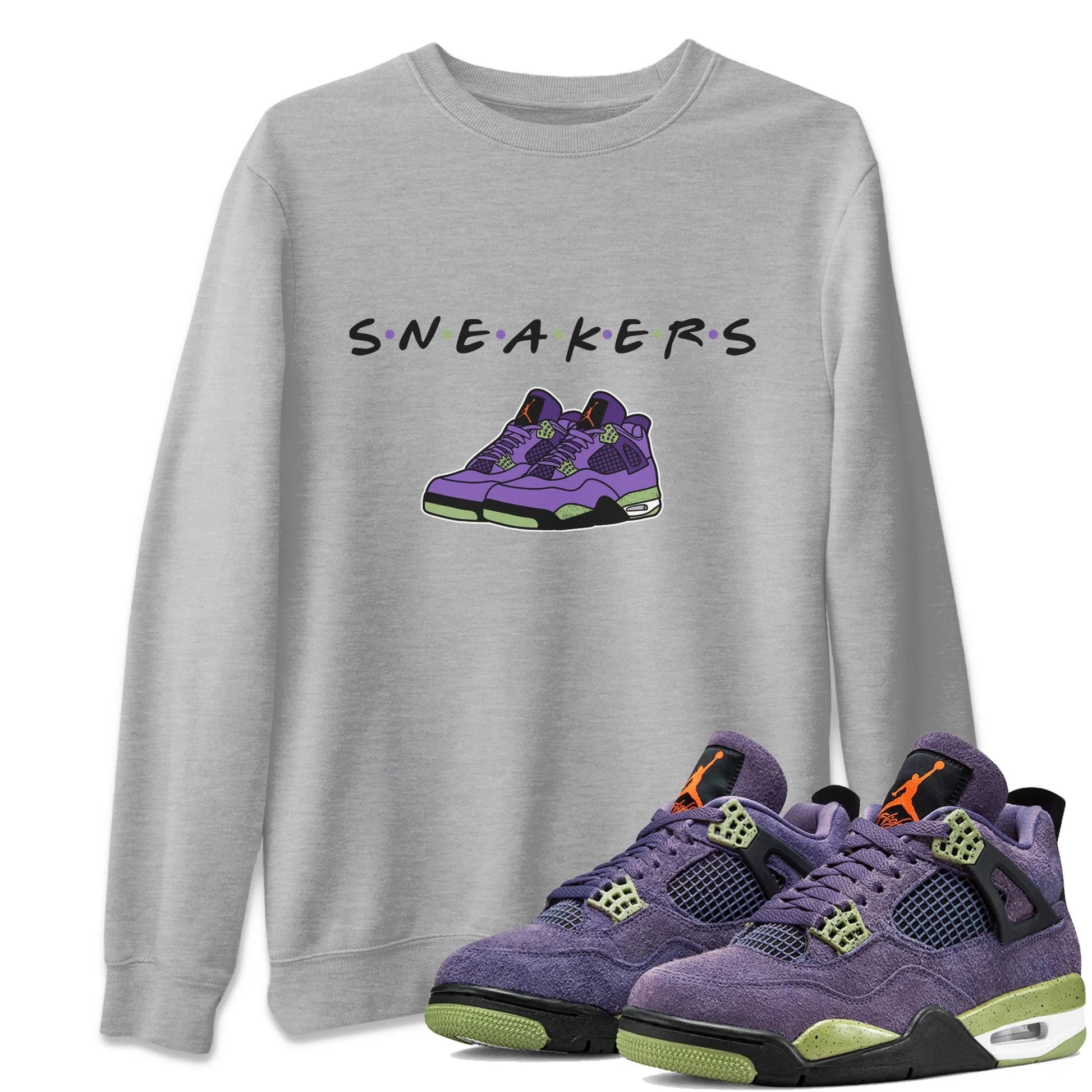 Jordan 4 Canyon Purple Sneaker Match Tees Sneakers Sneaker Tees Jordan 4 Canyon Purple Sneaker Release Tees Unisex Shirts