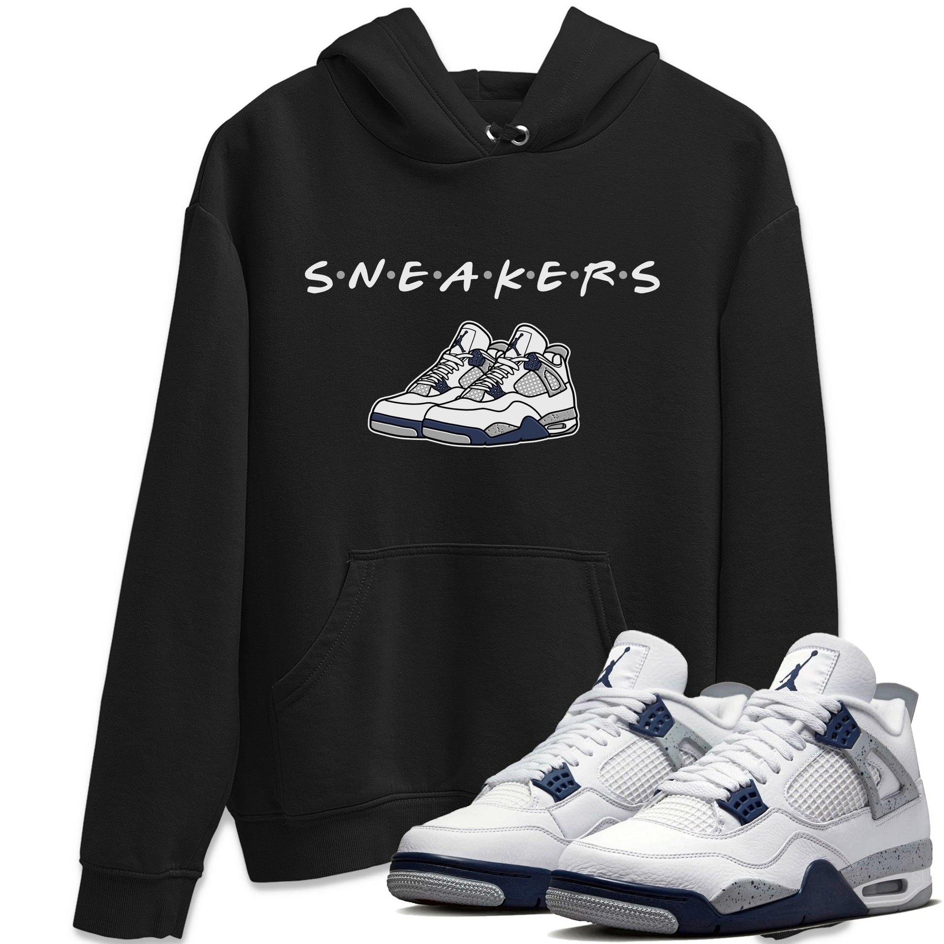Jordan 4 Midnight Navy Sneaker Match Tees Sneakers Sneaker Tees Jordan 4 Midnight Navy Sneaker Release Tees Unisex Shirts