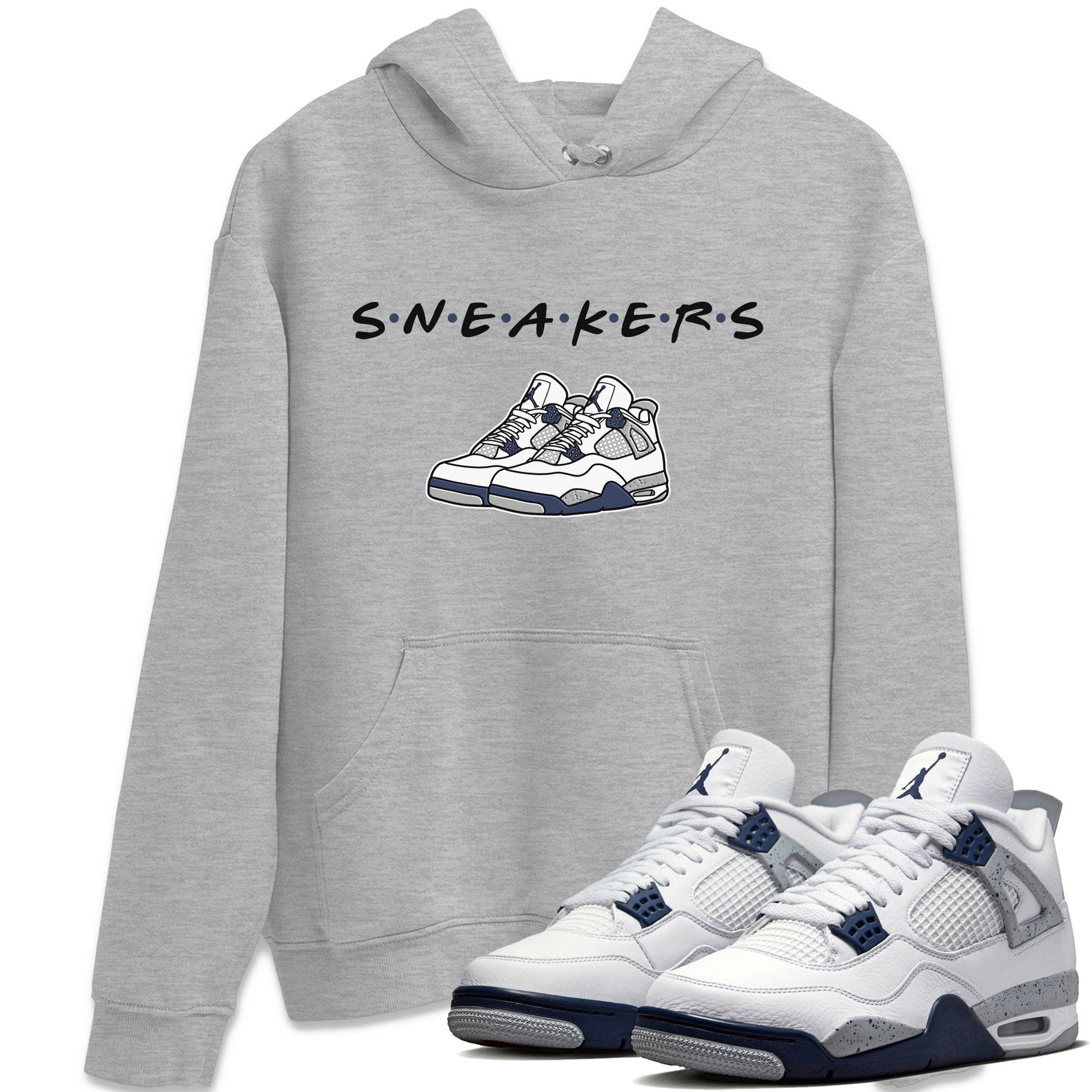 Jordan 4 Midnight Navy Sneaker Match Tees Sneakers Sneaker Tees Jordan 4 Midnight Navy Sneaker Release Tees Unisex Shirts