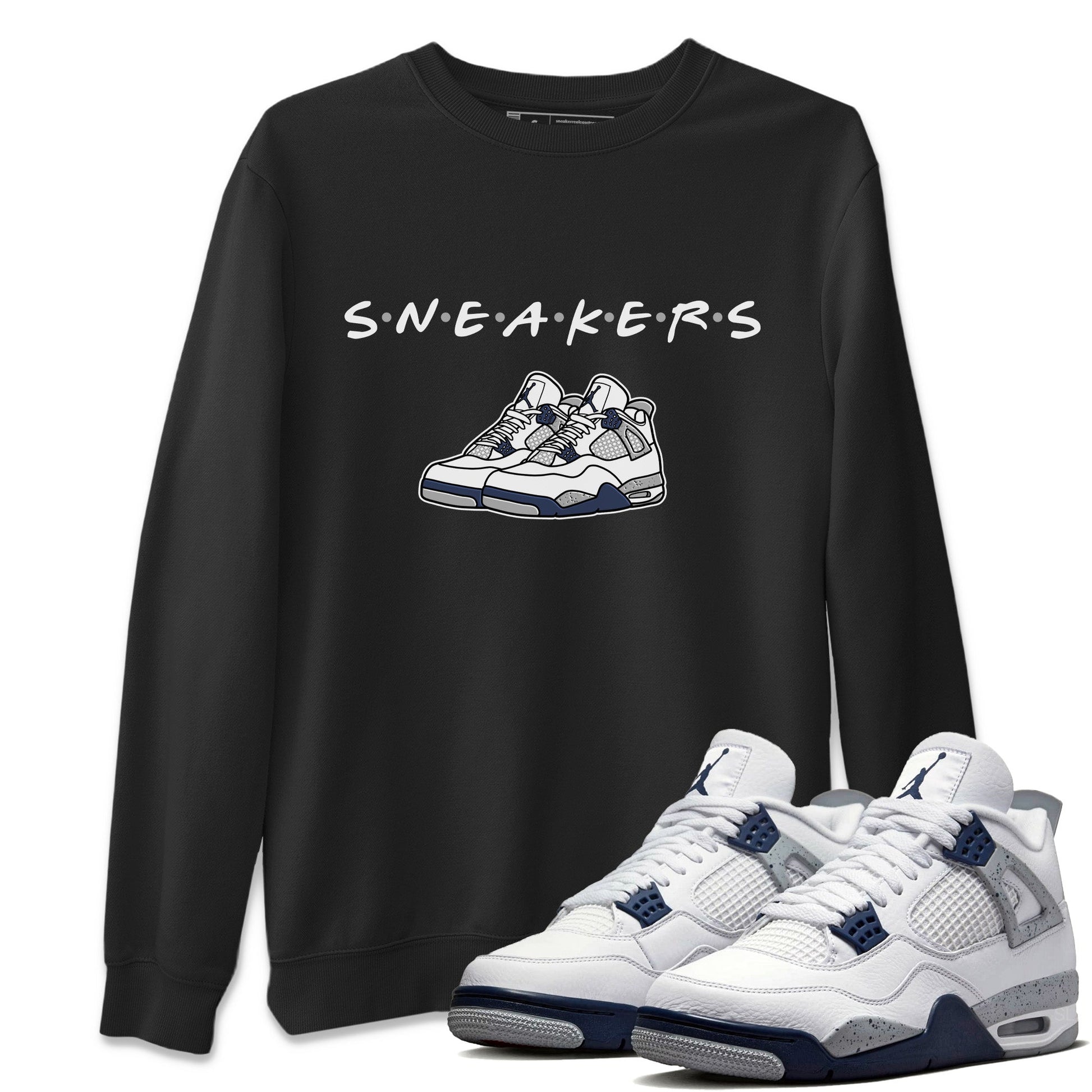 Jordan 4 Midnight Navy Sneaker Match Tees Sneakers Sneaker Tees Jordan 4 Midnight Navy Sneaker Release Tees Unisex Shirts