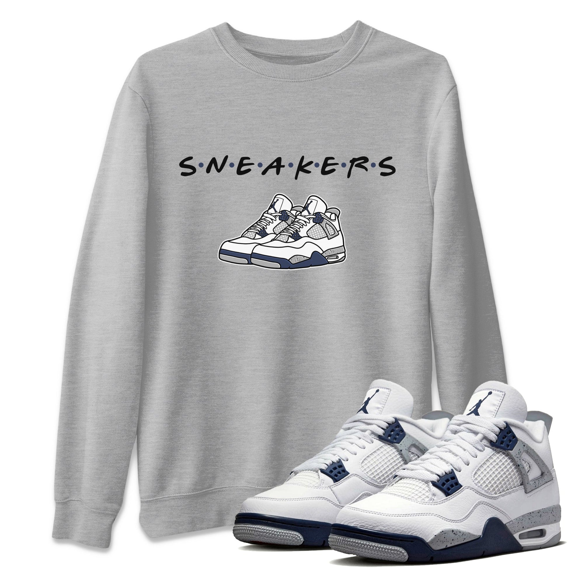 Jordan 4 Midnight Navy Sneaker Match Tees Sneakers Sneaker Tees Jordan 4 Midnight Navy Sneaker Release Tees Unisex Shirts