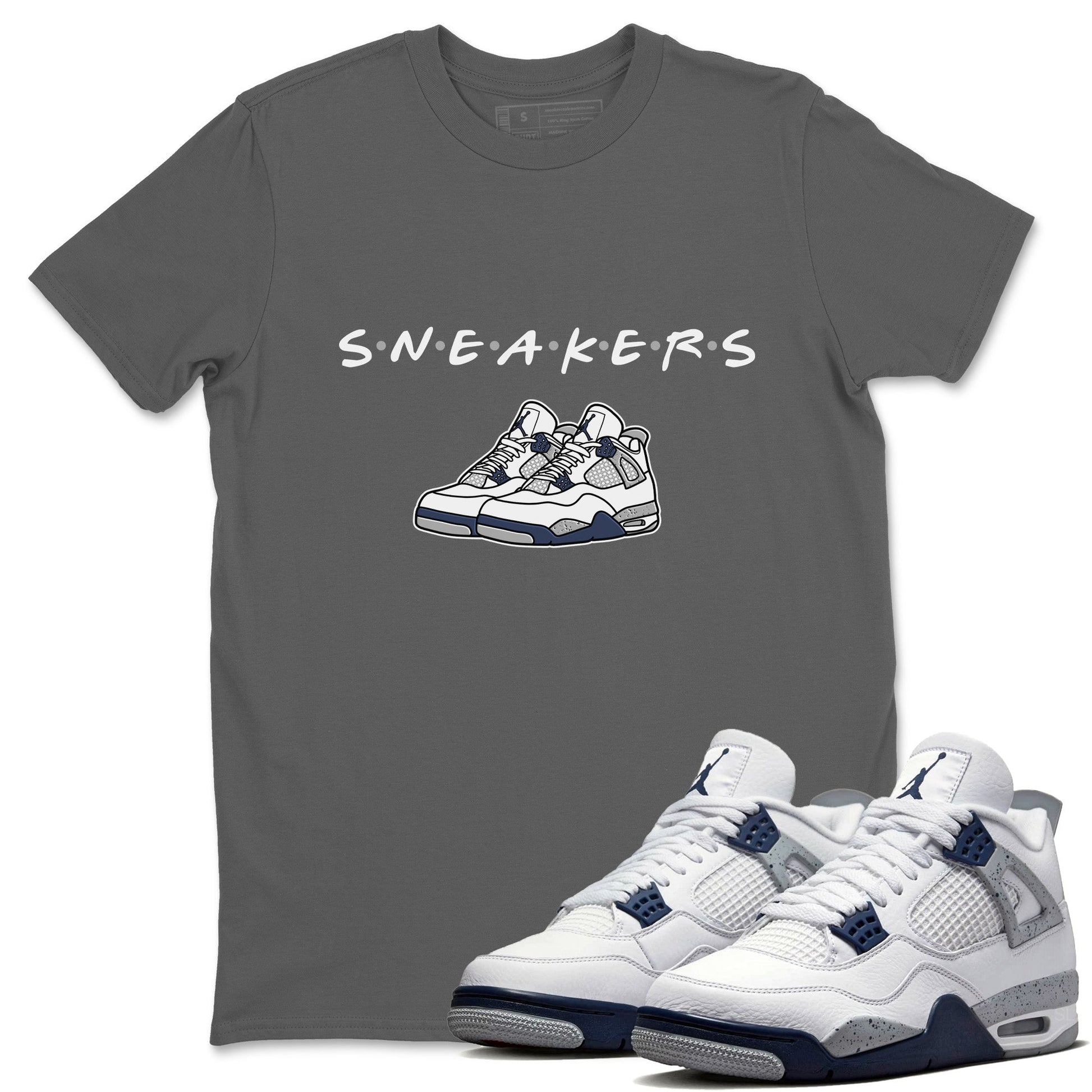 Jordan 4 Midnight Navy Sneaker Match Tees Sneakers Sneaker Tees Jordan 4 Midnight Navy Sneaker Release Tees Unisex Shirts