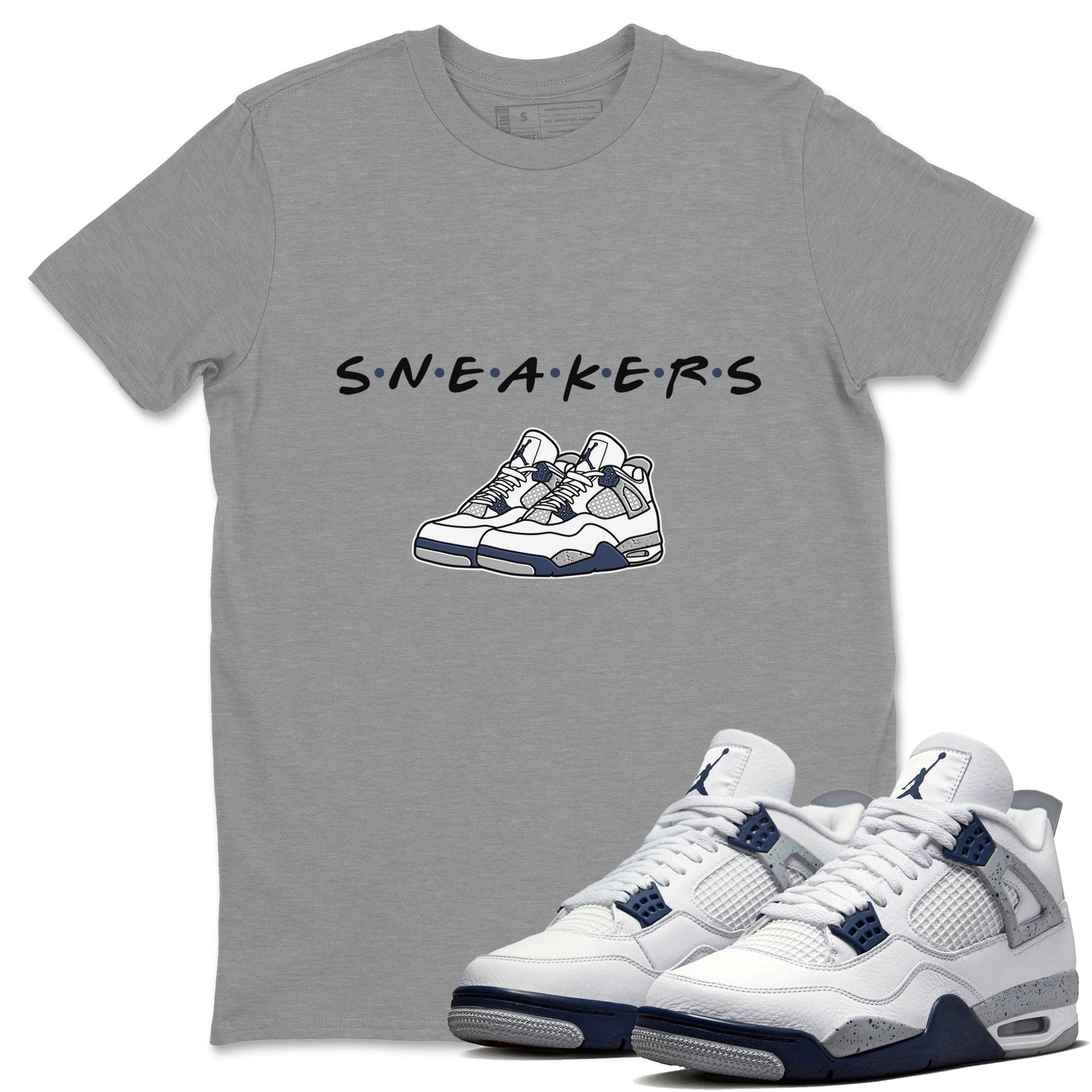 Jordan 4 Midnight Navy Sneaker Match Tees Sneakers Sneaker Tees Jordan 4 Midnight Navy Sneaker Release Tees Unisex Shirts